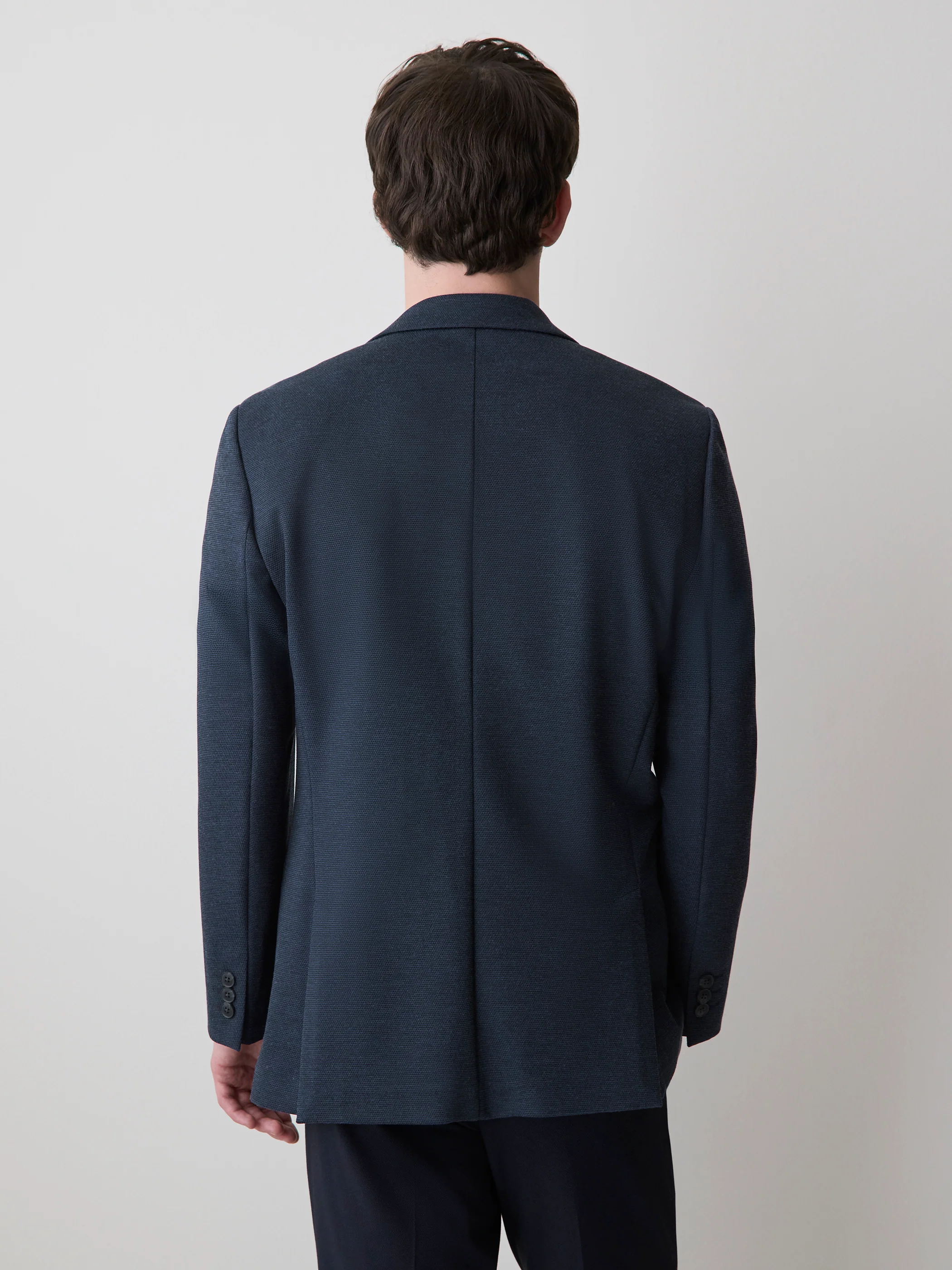Slim Fit Knit Blazer - Image 3