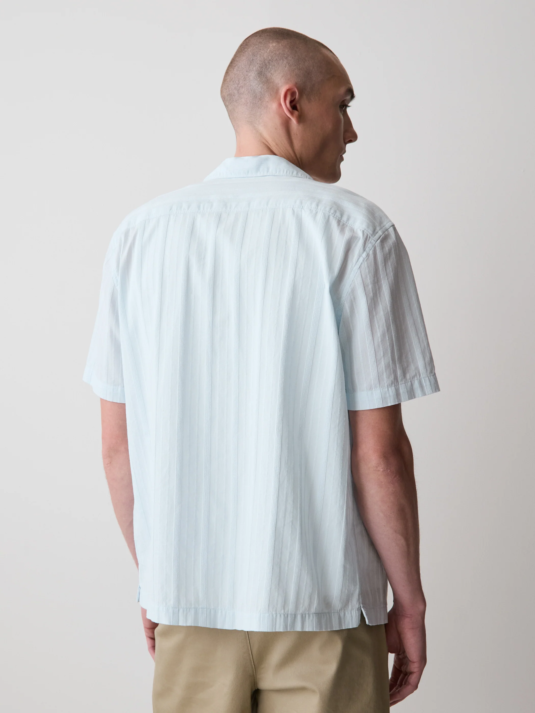 Short-Sleeve Shirt with Camp Collar - Image 13