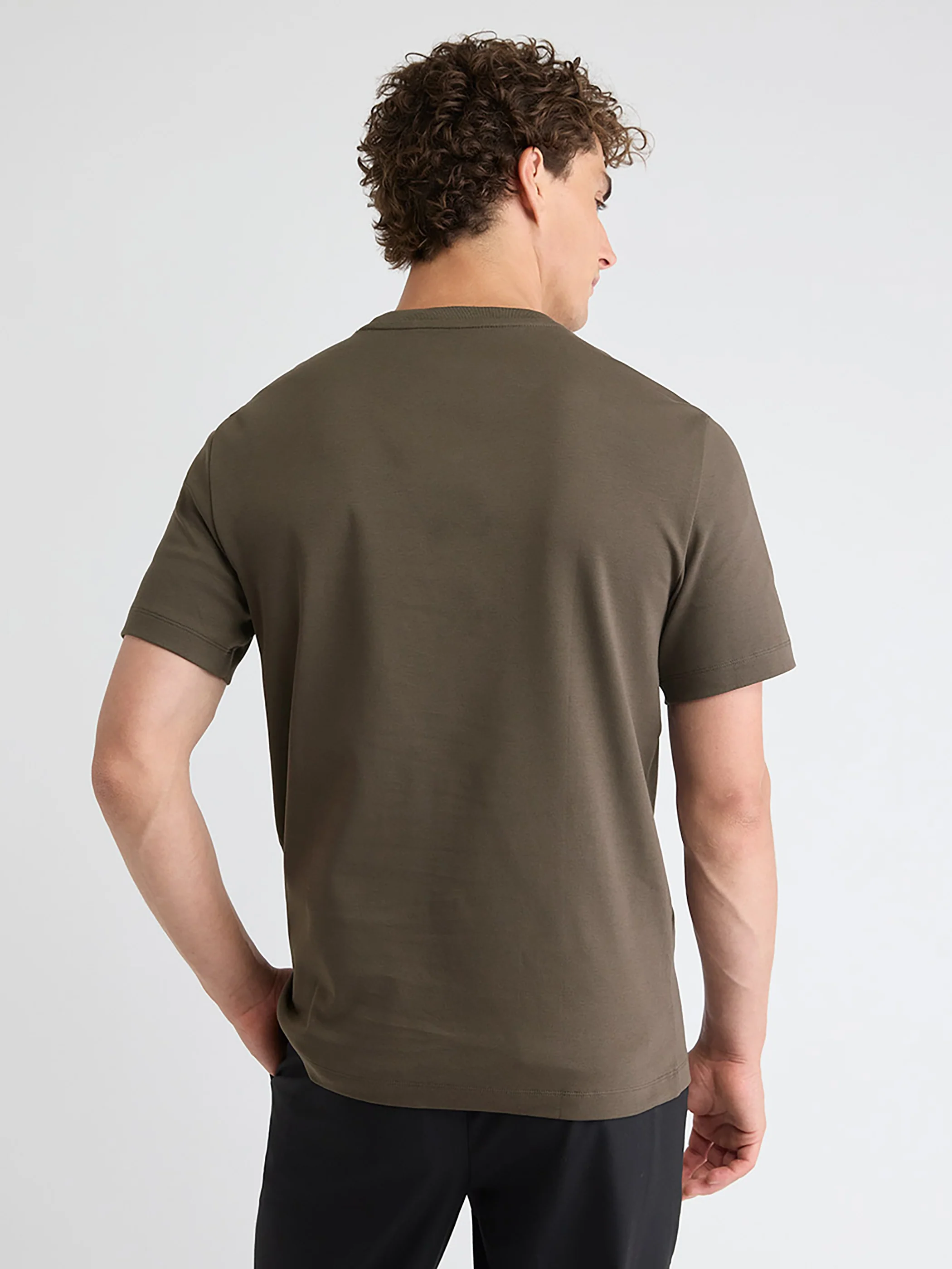 Solid Interlock Cotton Crew-Neck Tee - Image 19