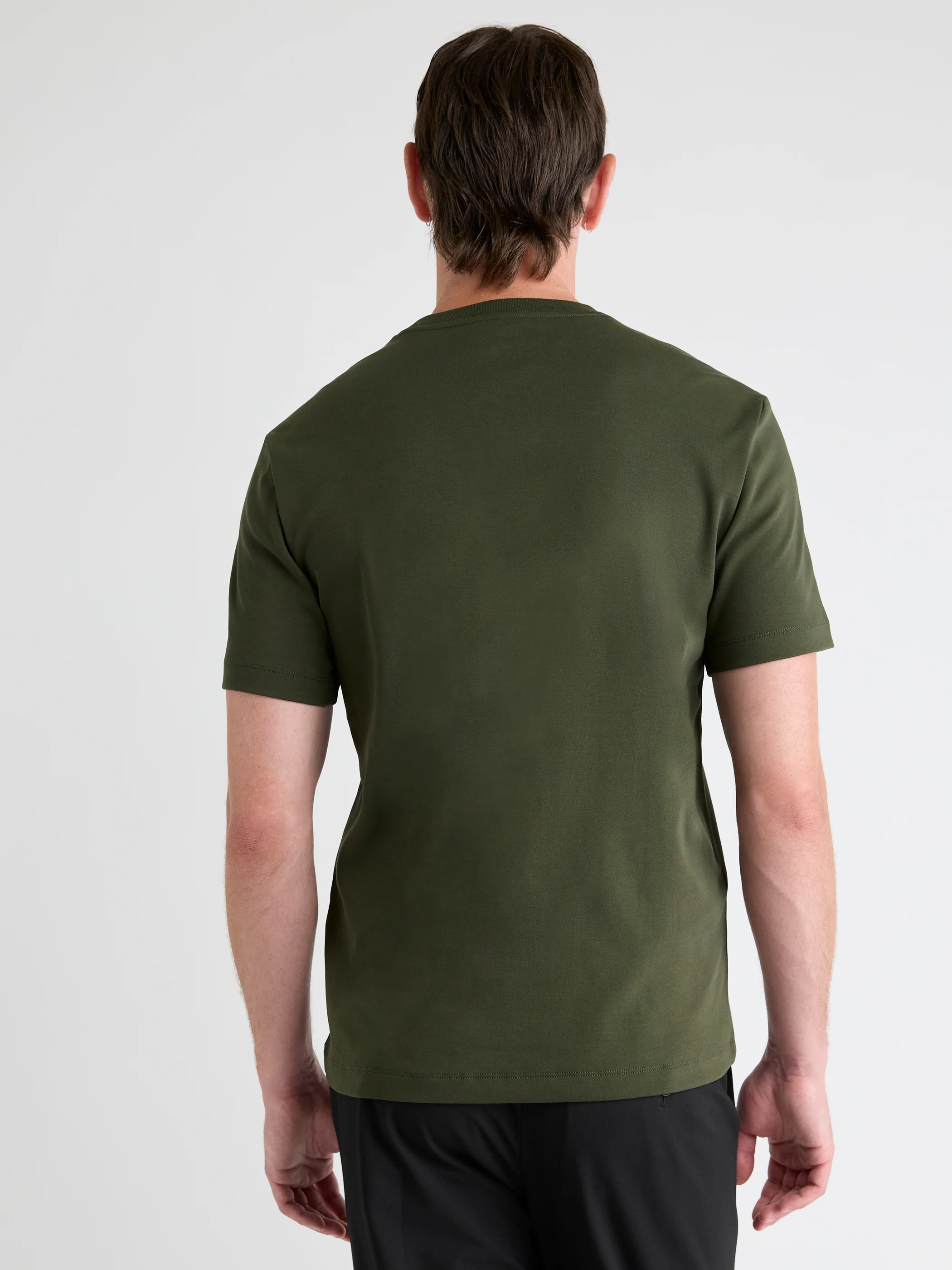 Solid Interlock Cotton Crew-Neck Tee - Image 6