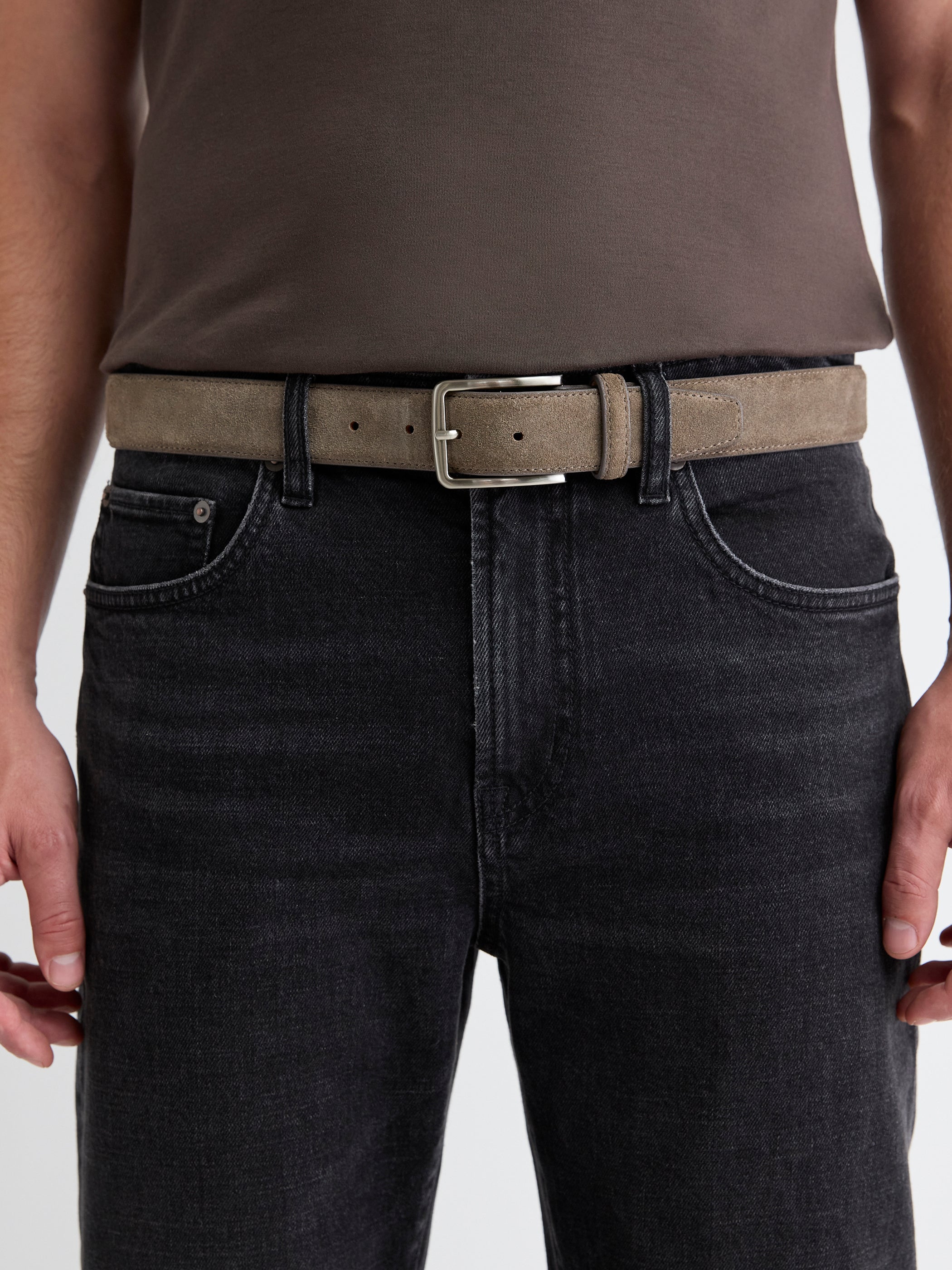 Stitched Suede Belt - Image 2