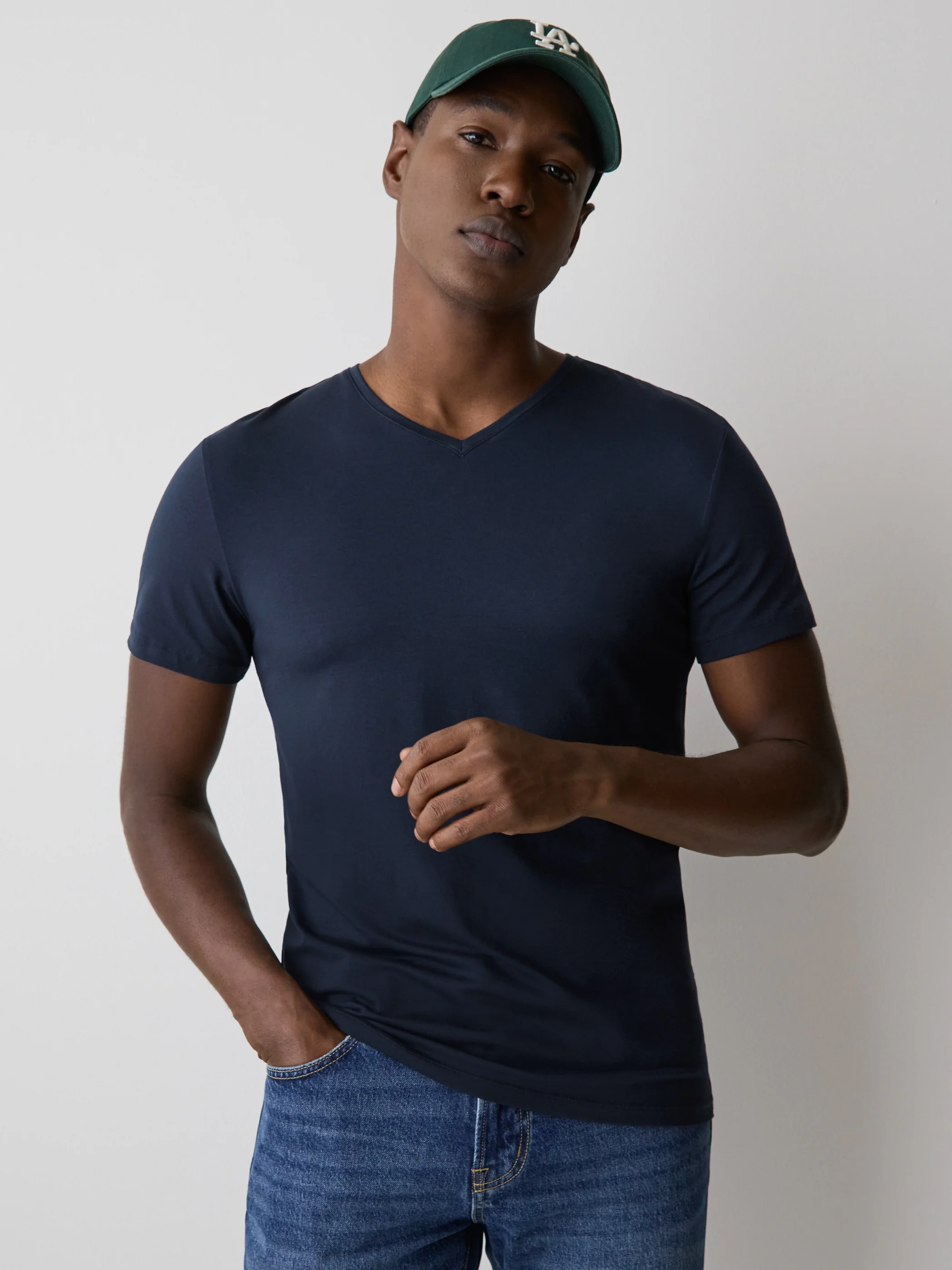 Supima Cotton (R) V-Neck T-shirt - Image 15
