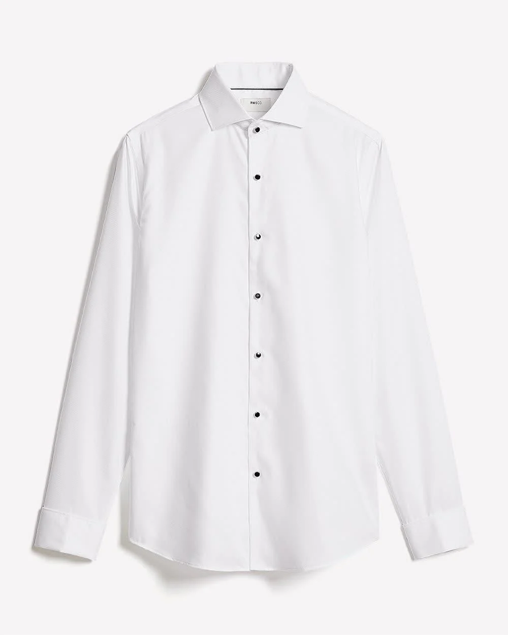 Supima (R) Cotton Slim Fit Tuxedo Shirt with French Cuffs - Image 4