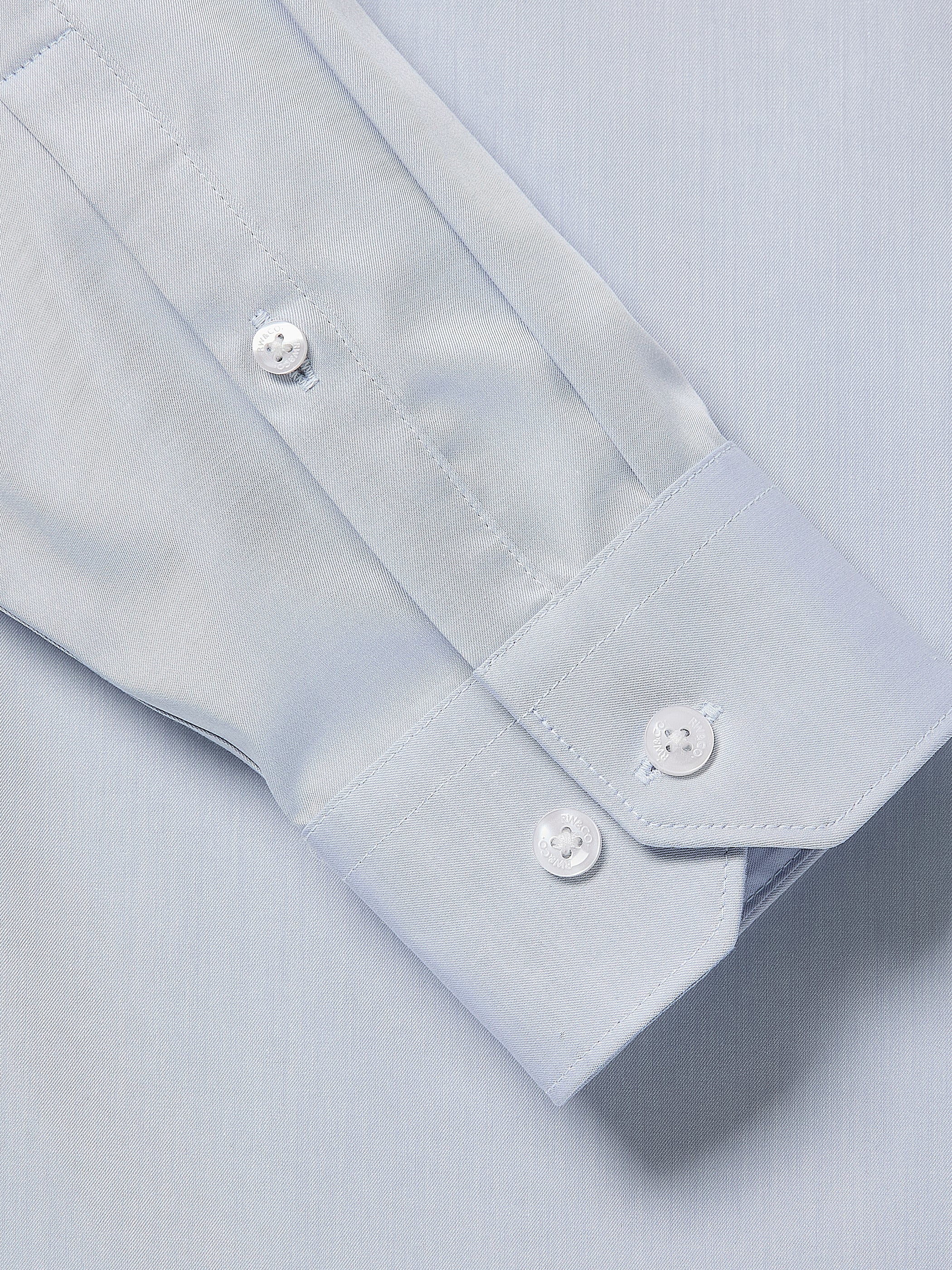 Tailored Fit Denim-Like Dress Shirt - Image 10