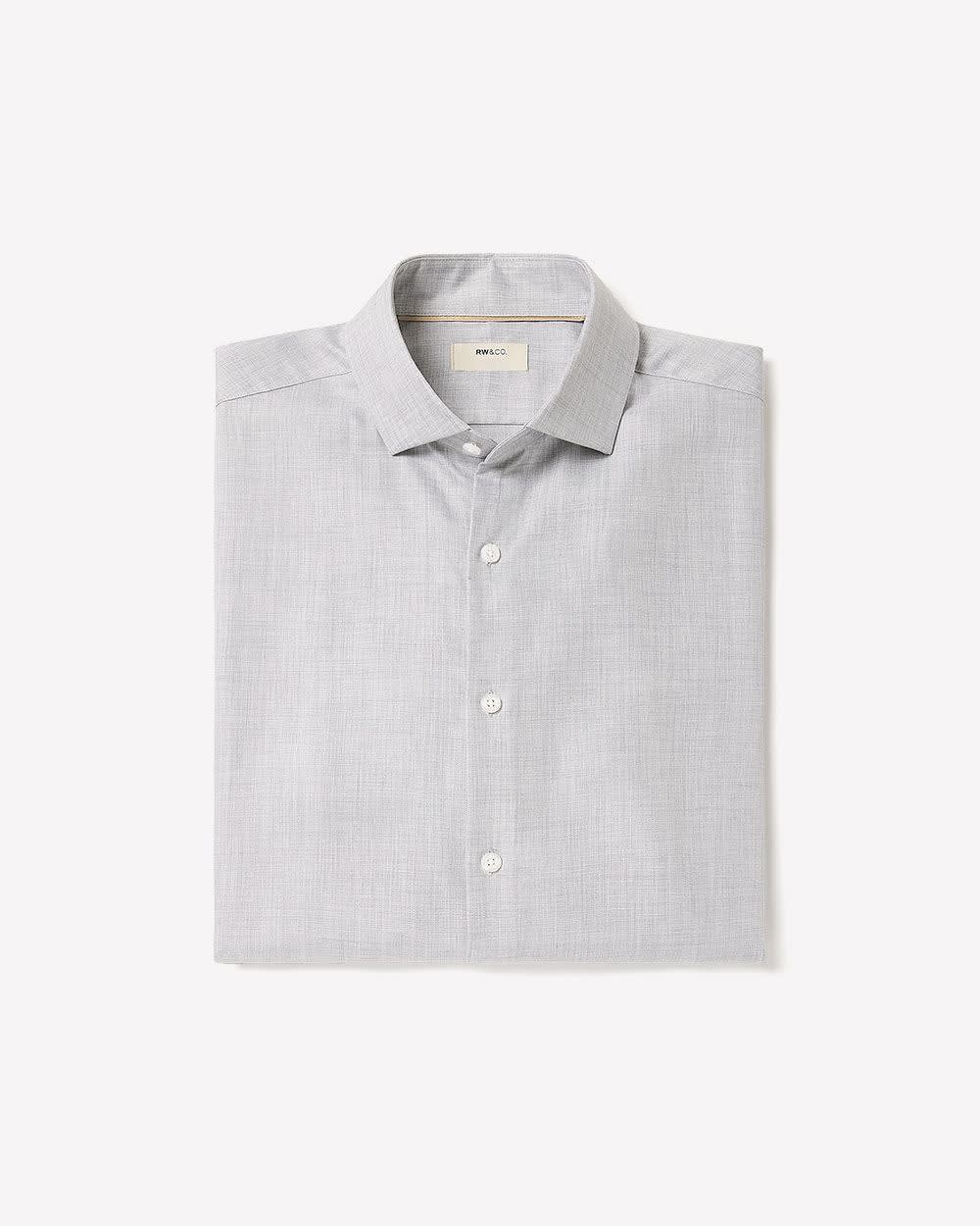 Tailored Fit Heather Dress Shirt - Image 11