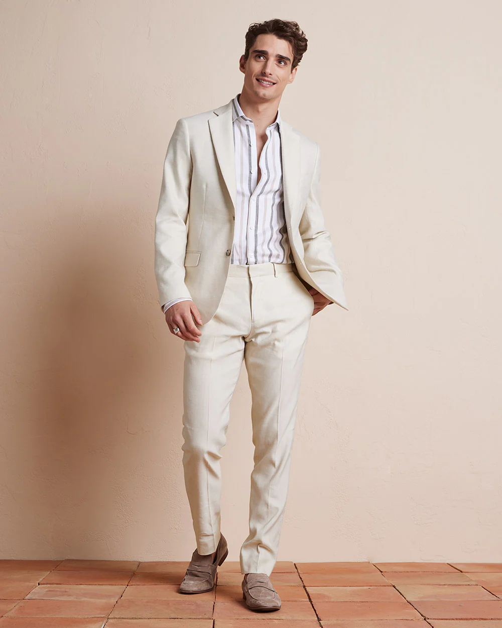 Tailored-Fit Linen Dress Shirt - Image 25