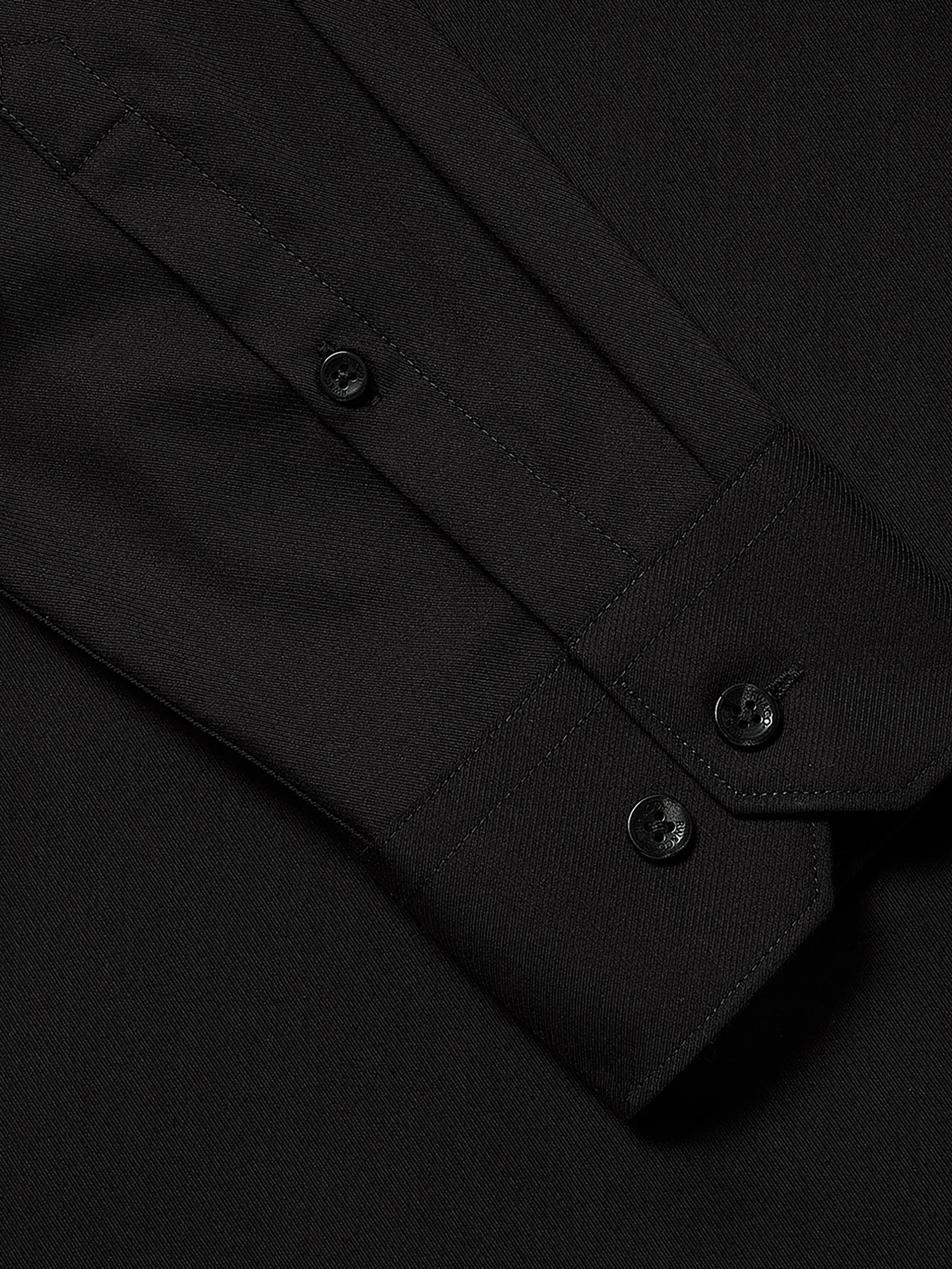 Tailored Fit Solid Twill Dress Shirt - Image 10