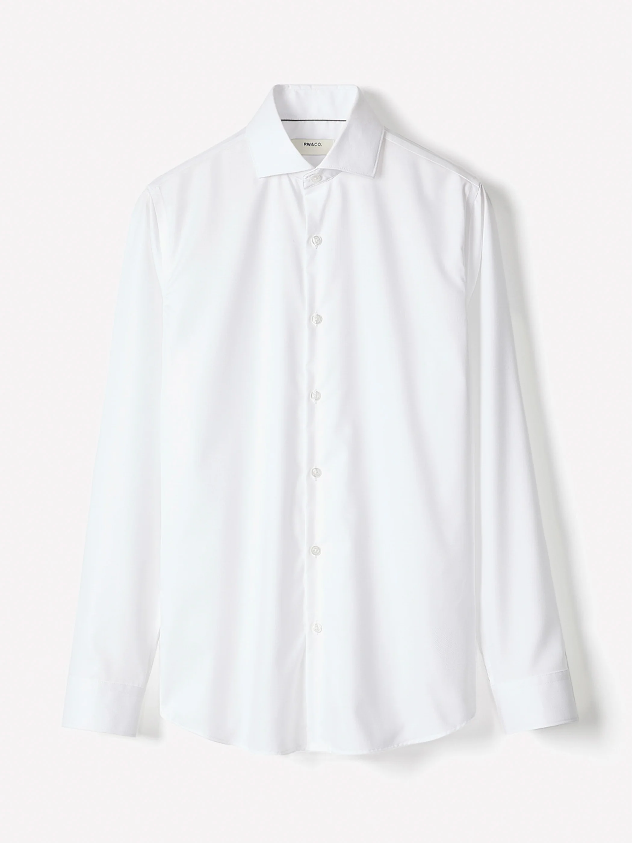 Tailored Fit Solid Twill Dress Shirt - Image 5