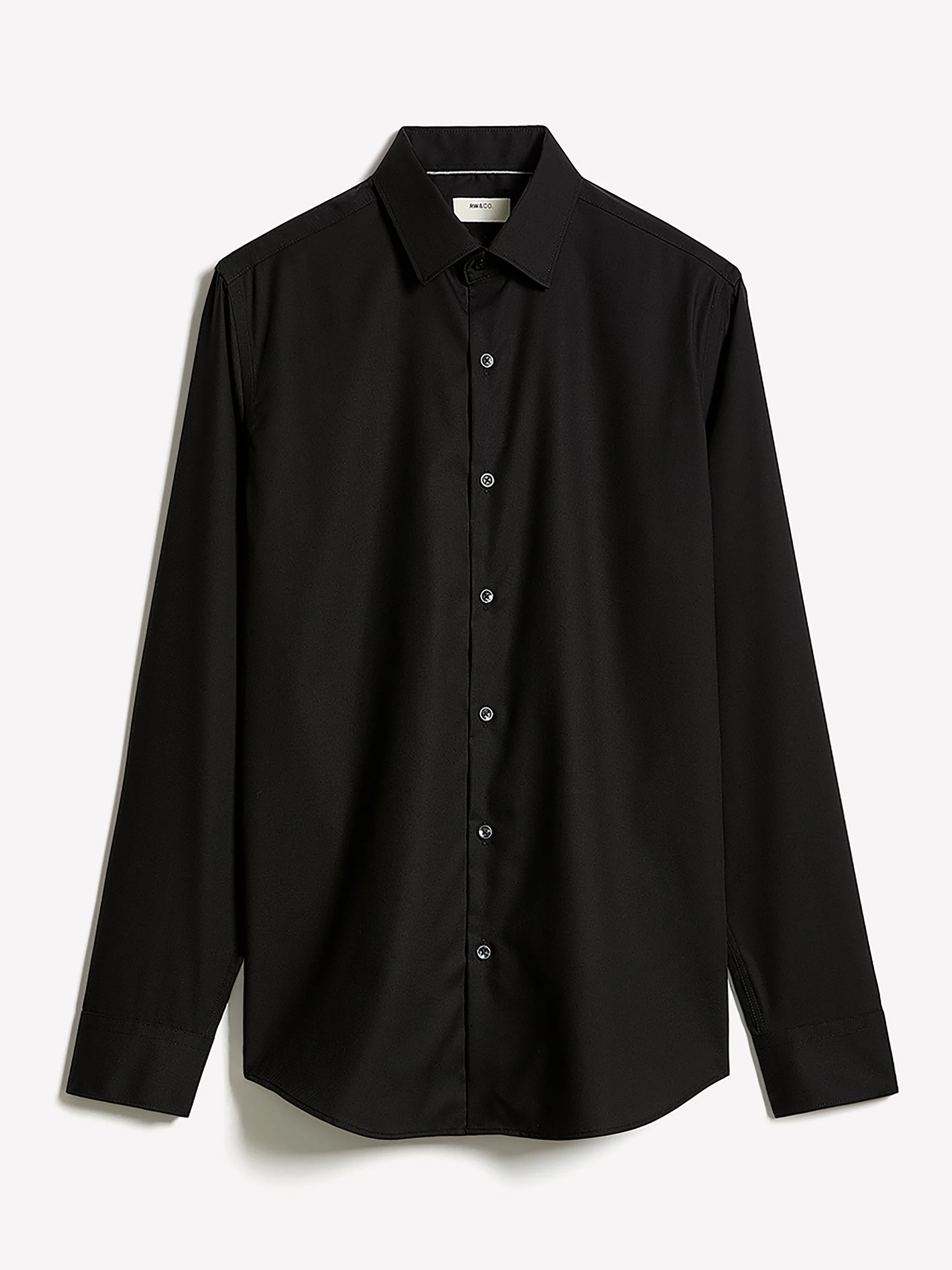 Tailored Fit Solid Twill Dress Shirt - Image 9