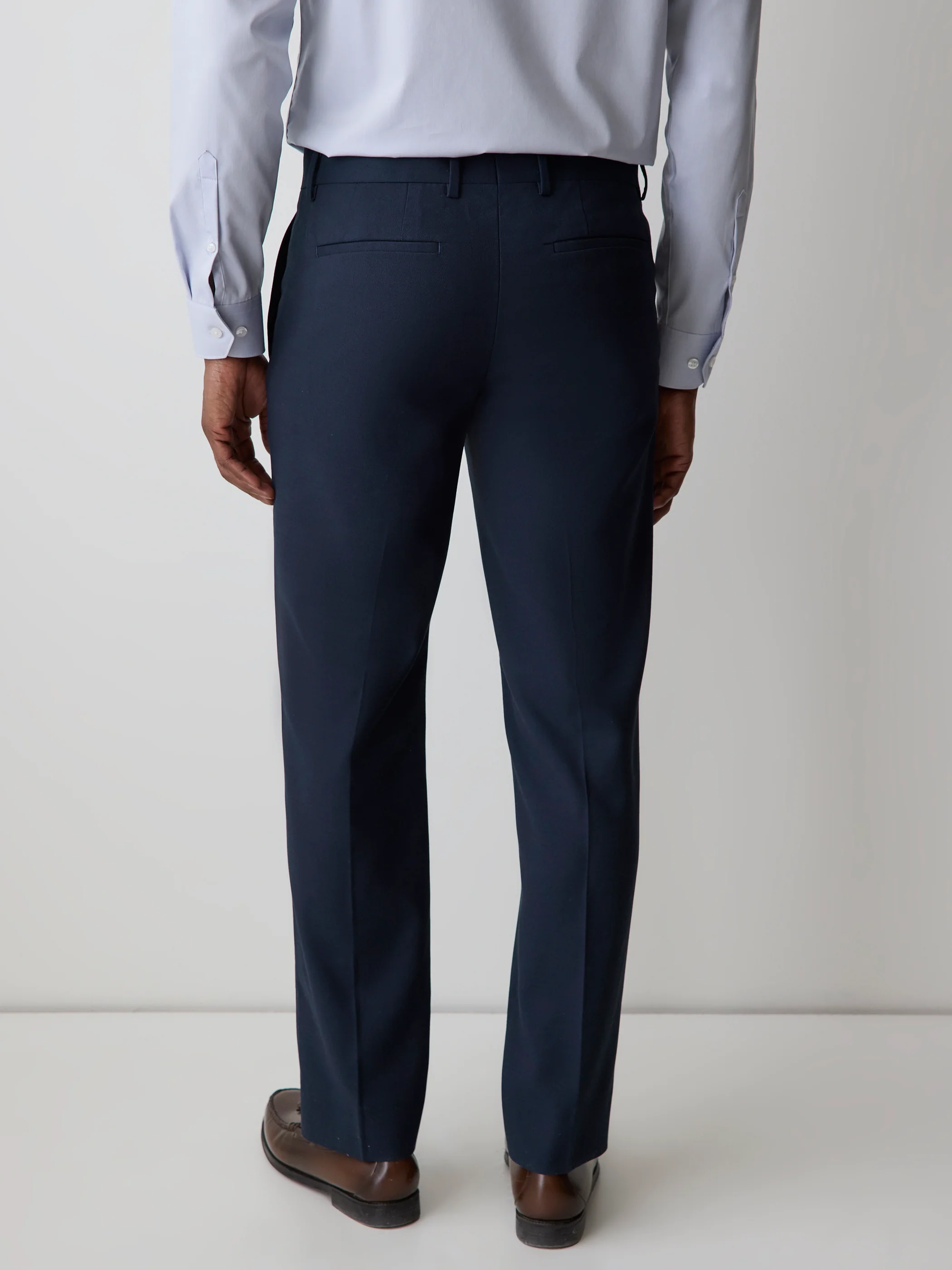 Essential Tailored Fit Navy Blue Suit Pant - Image 3