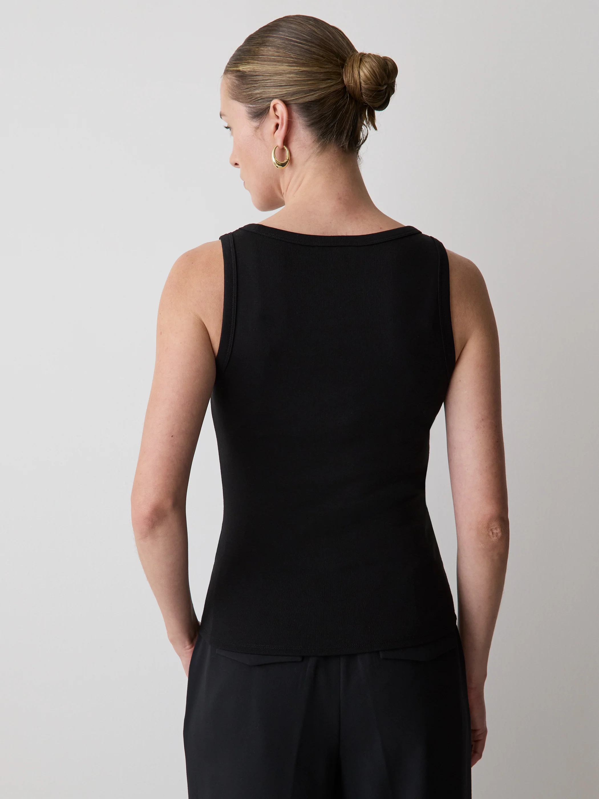 Scoop-Neck Ribbed Tank - Image 3