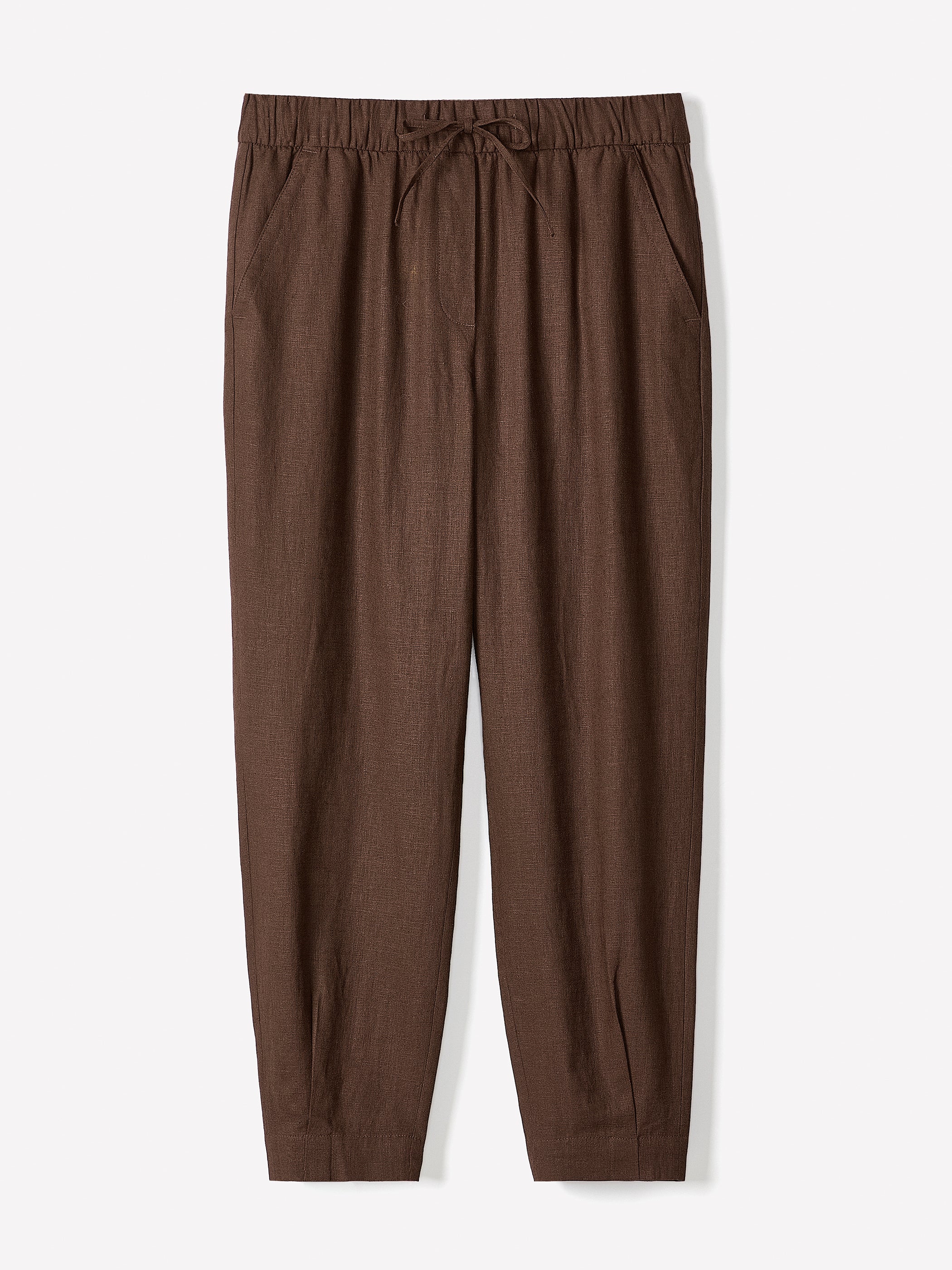 Linen Mid-Rise Tapered-Leg Jogger Pant - Image 18