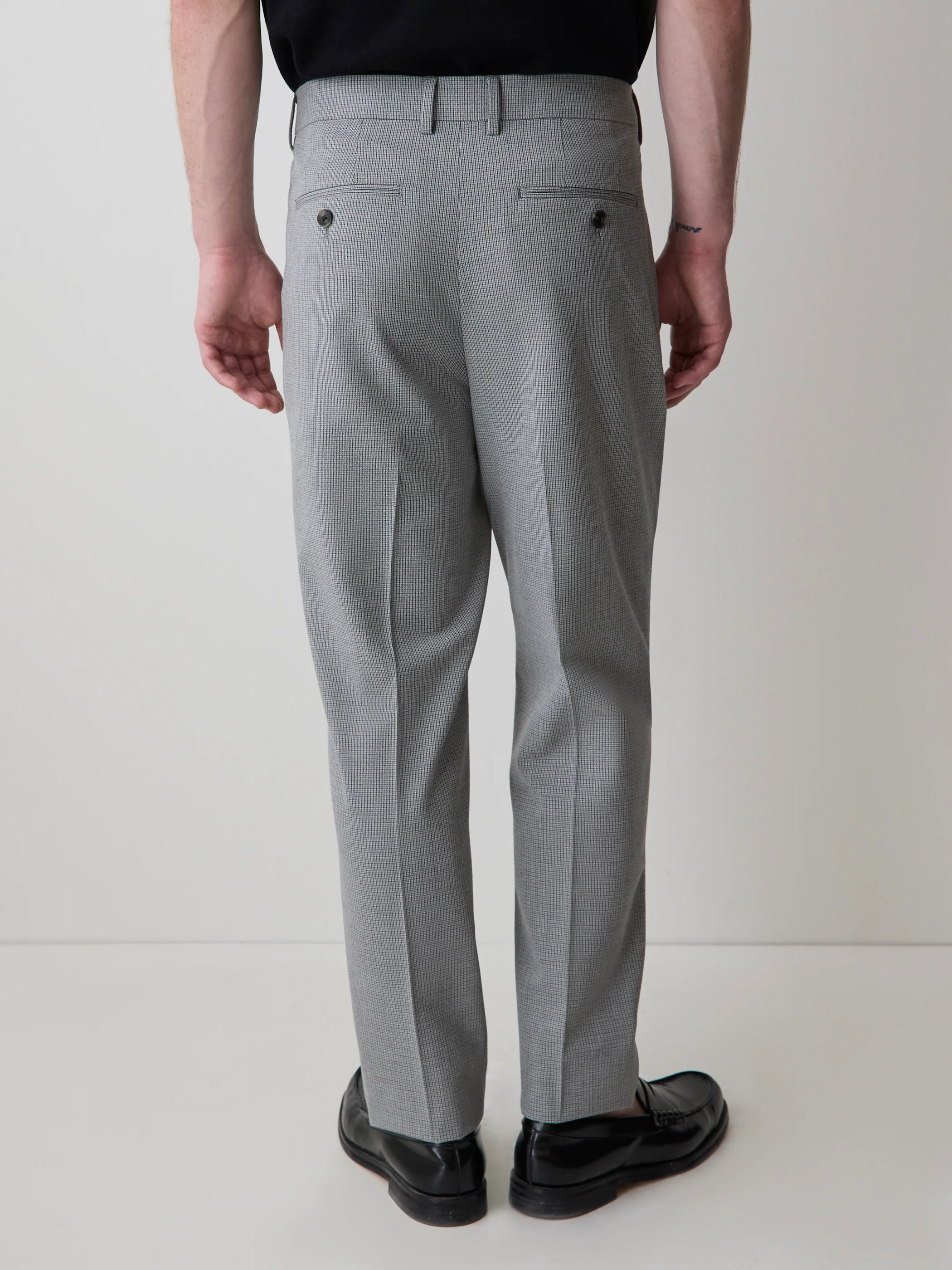 Tapered-Leg Pleated Dress Pant - Image 3