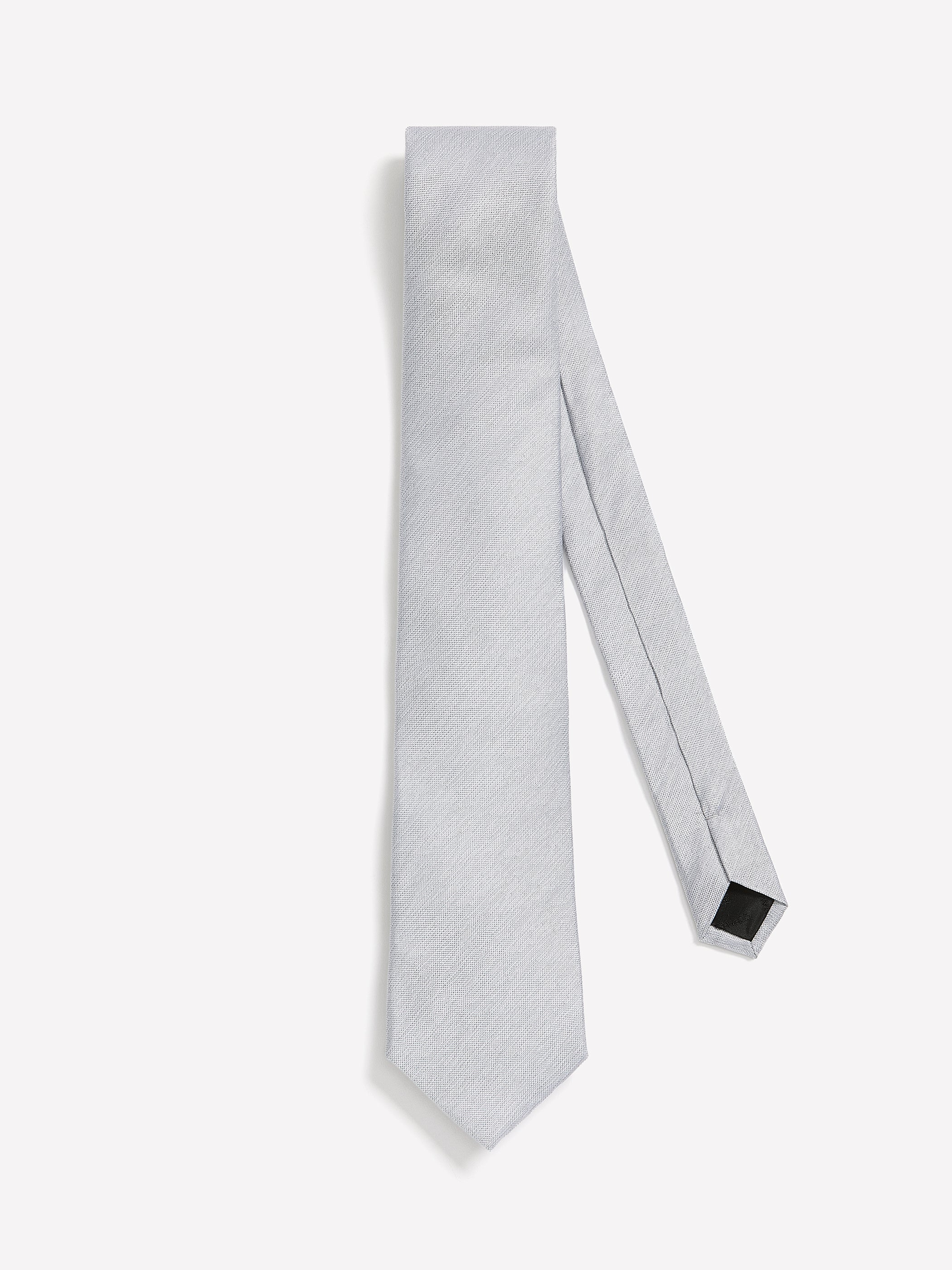 Solid Regular Textured Tie - Image 3