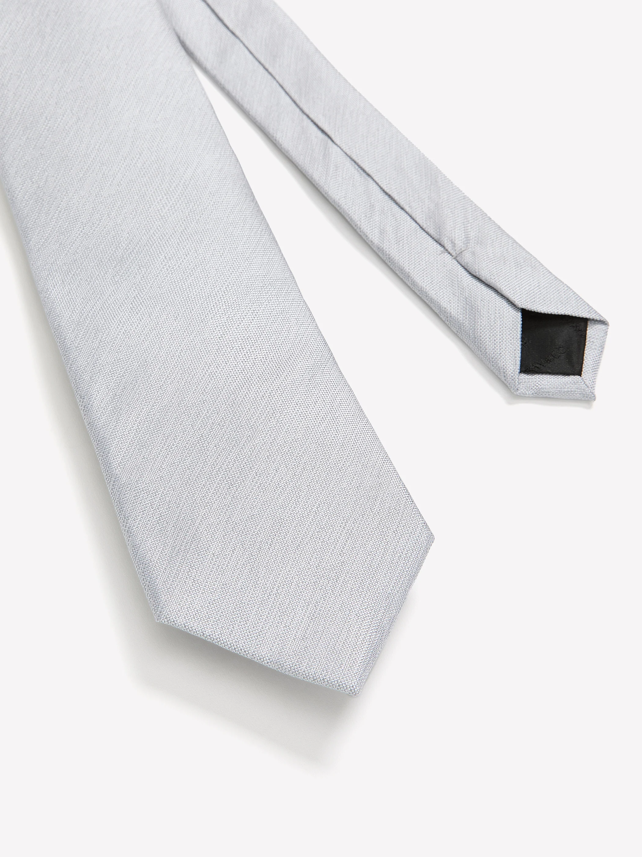 Solid Regular Textured Tie - Image 4