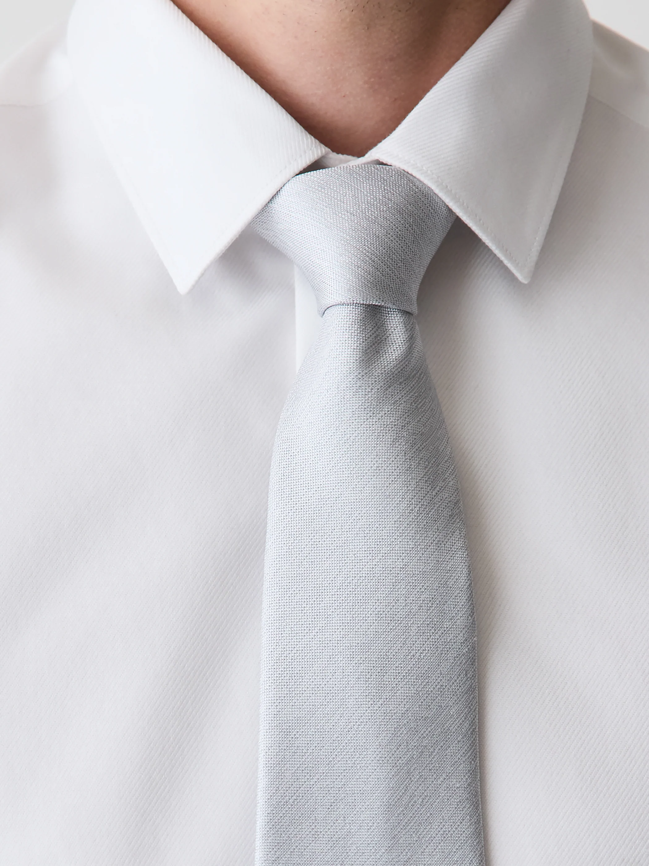 Solid Regular Textured Tie - Image 5