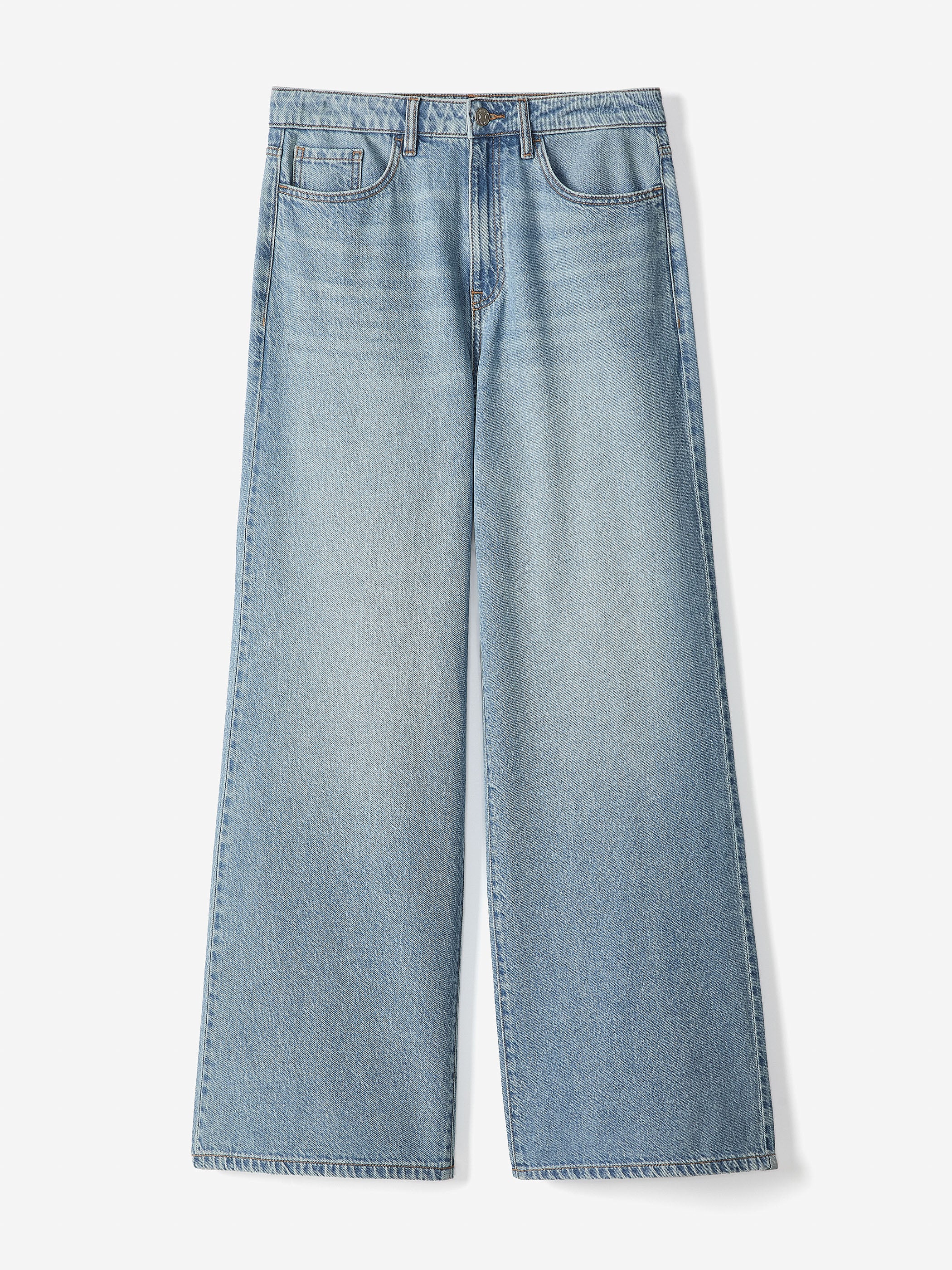 High-Rise Wide-Leg Jeans - Image 6