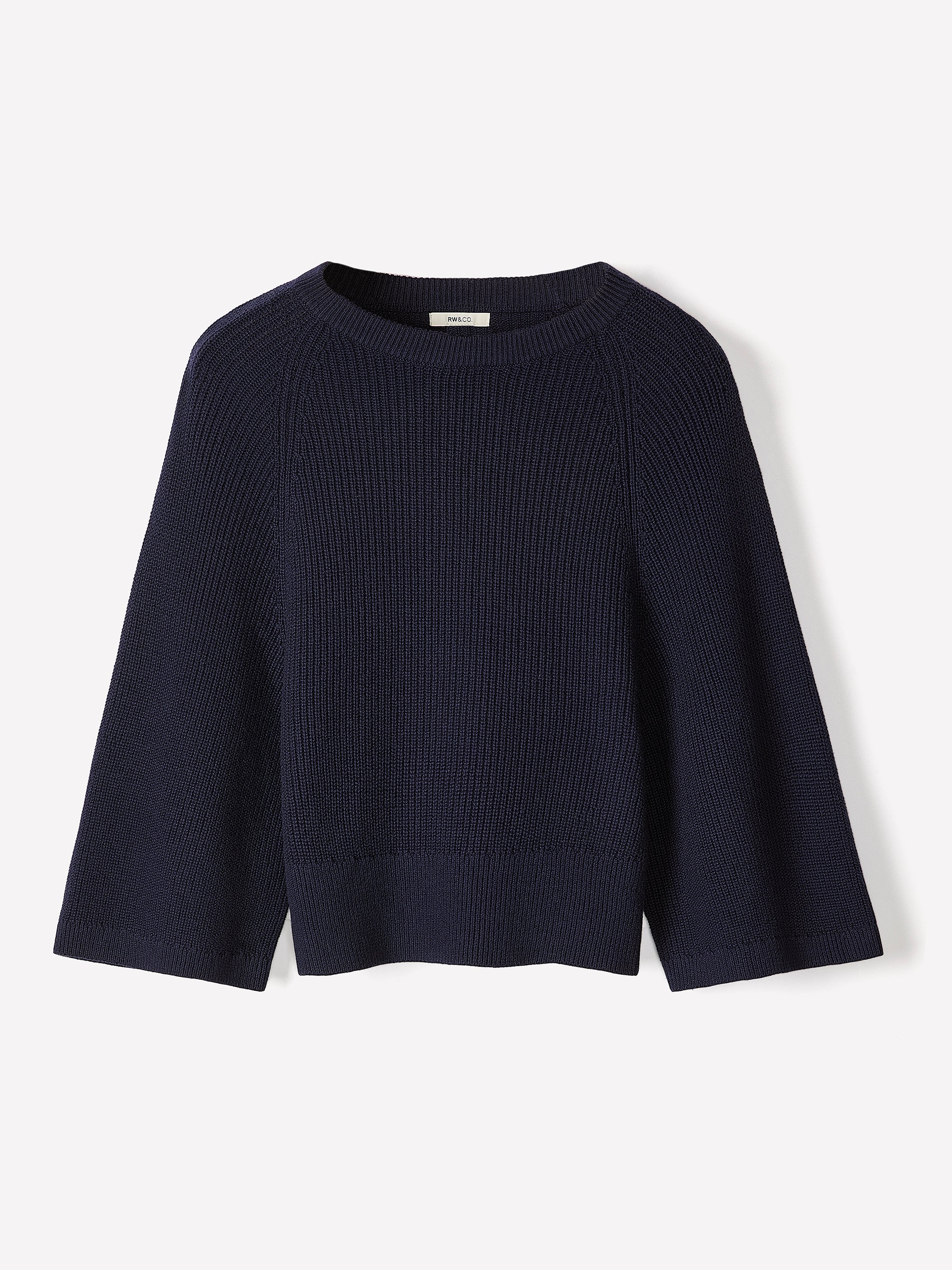 Wide-Sleeve Crew-Neck Merino-Blend Sweater - Image 17