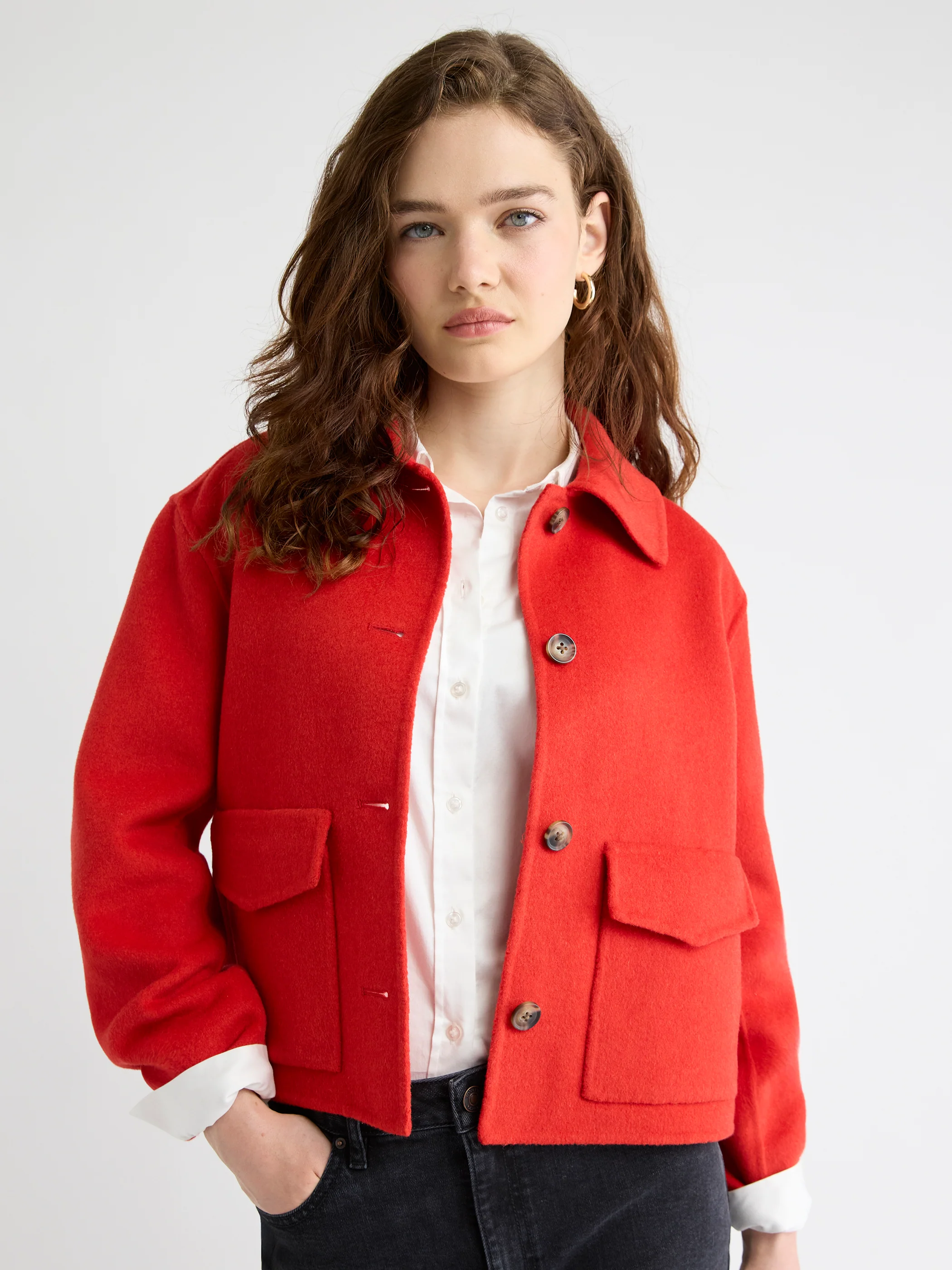 Wool-Blend Double-Face Worker Jacket - Image 8