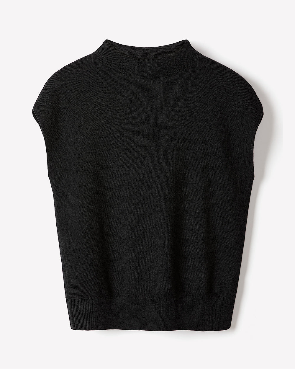 Extended-Sleeve Funnel-Neck Sweater - Image 5