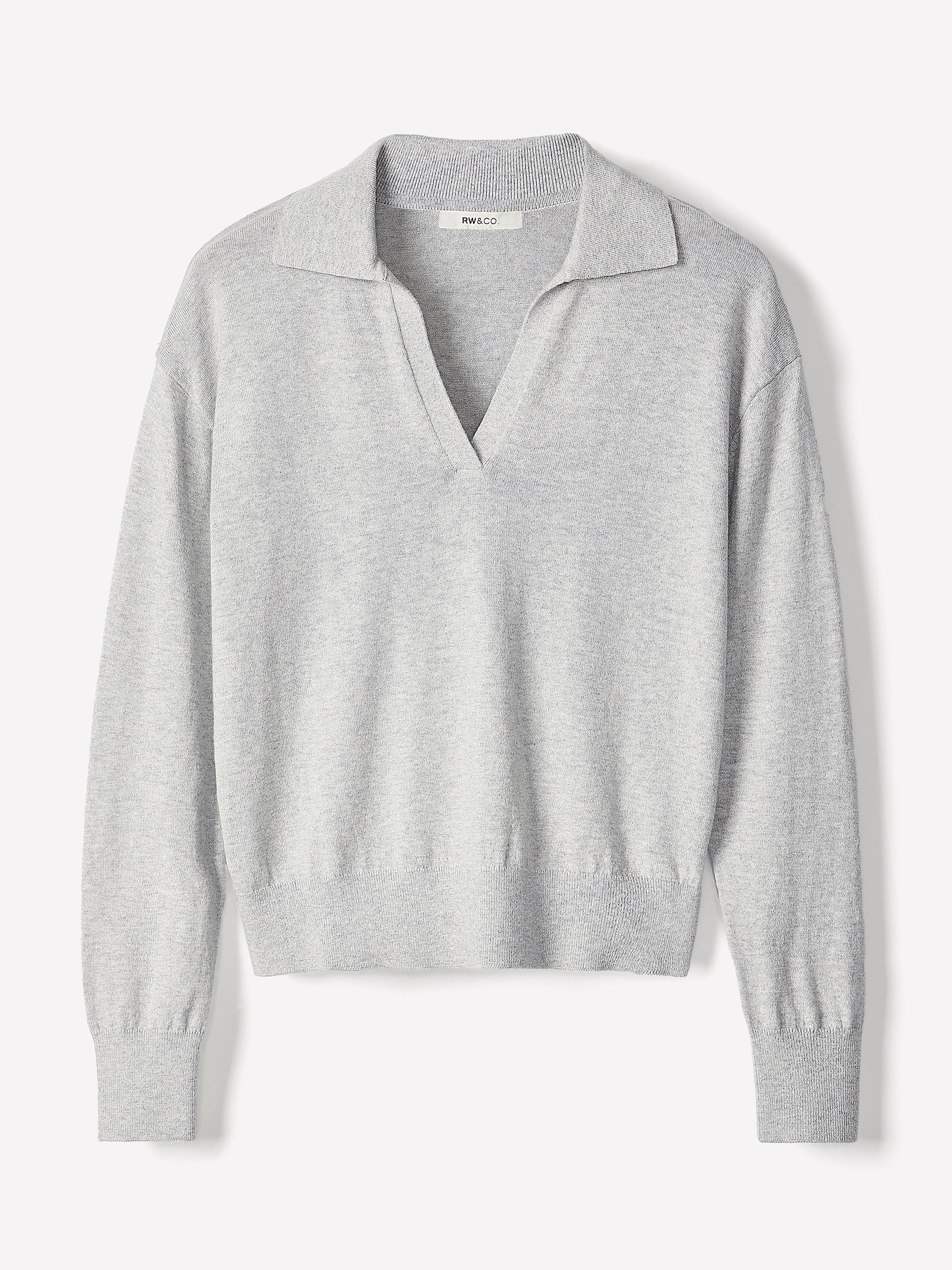 Wool-Blend Long-Sleeve Polo Sweater - Image 17