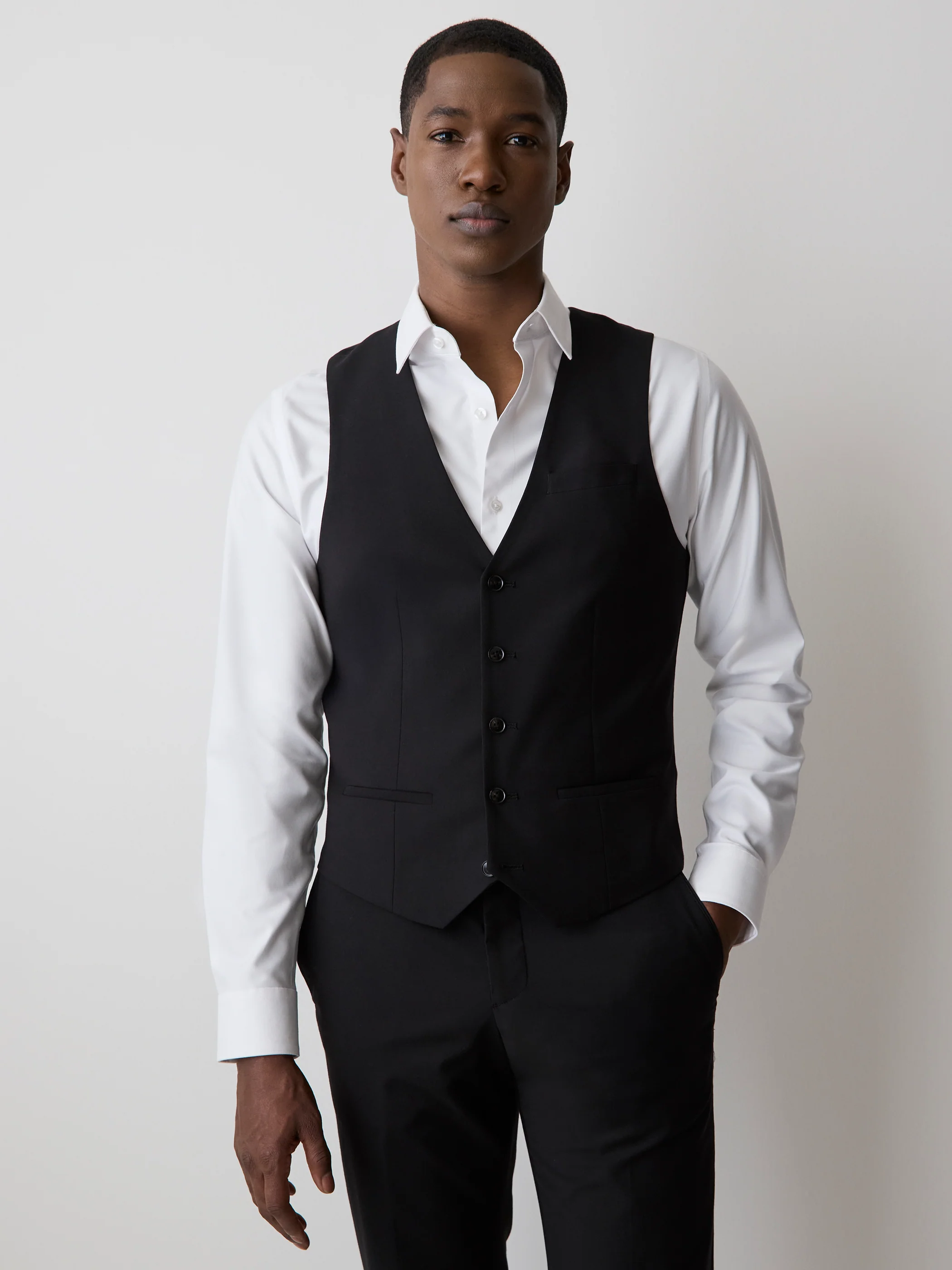 Wool-Blend Suiting Vest - Image 3