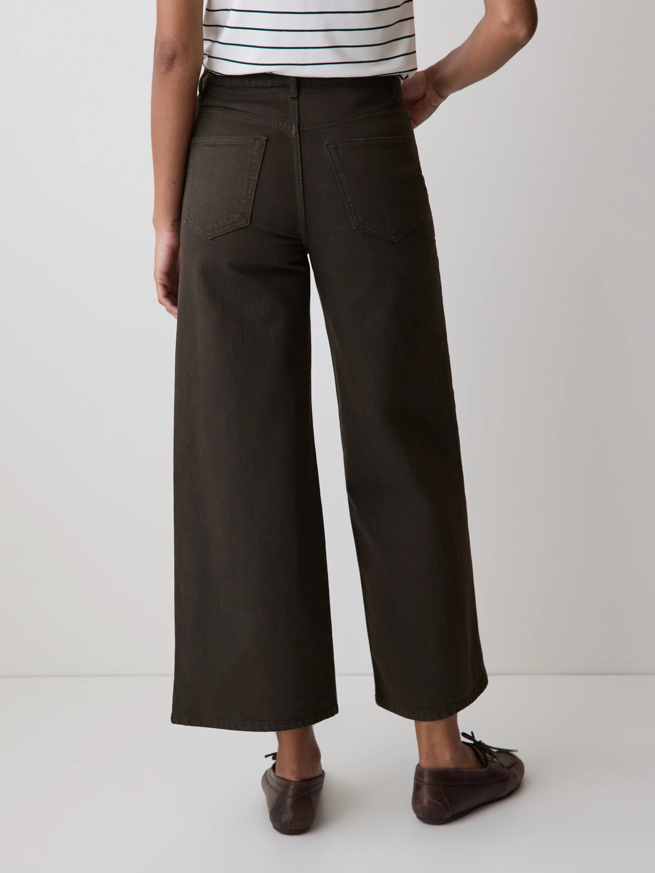 High-Rise Wide-Leg Cropped Jeans - Image 21