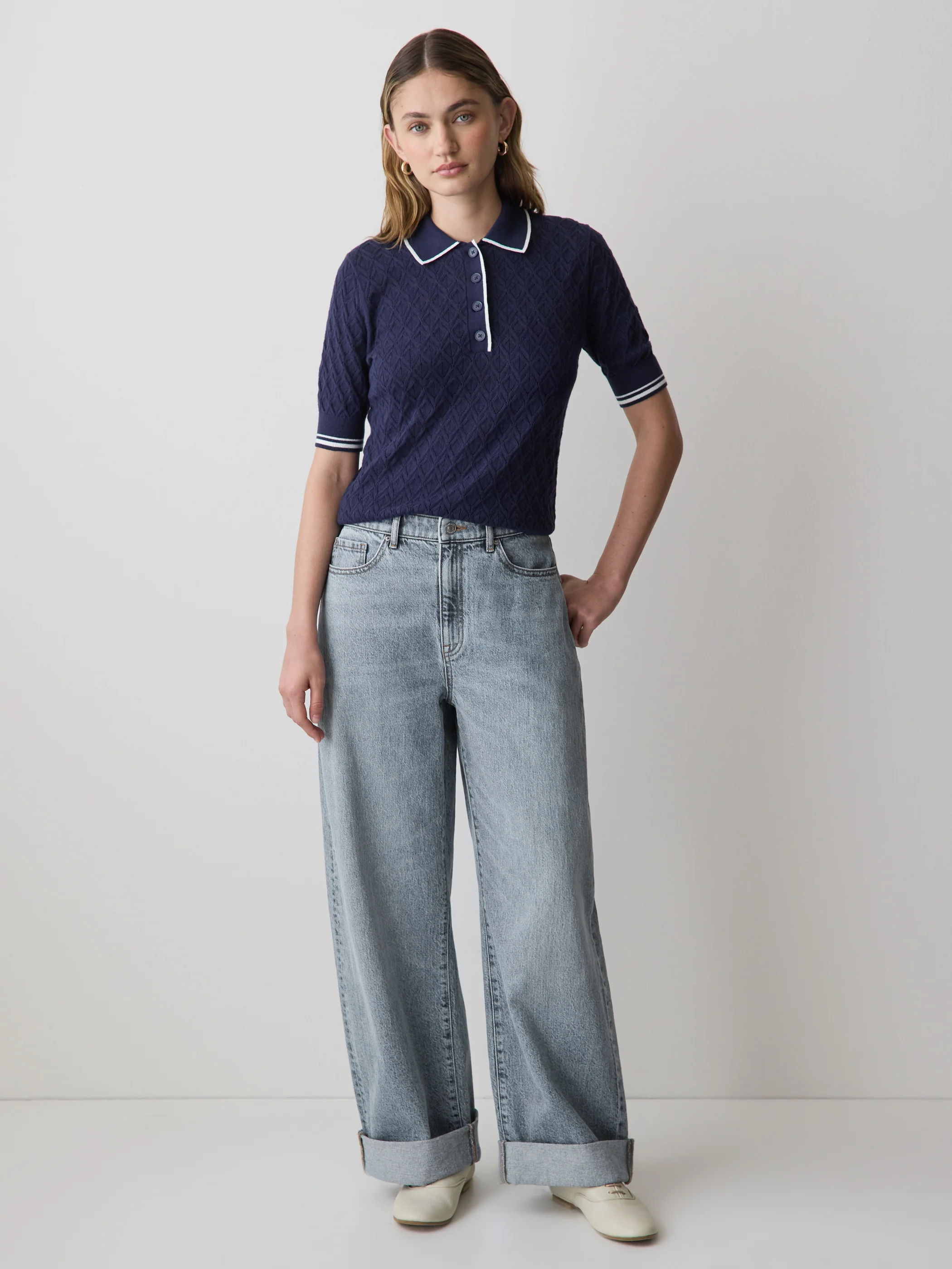 Slouchy Mid-Rise Jeans - Image 2