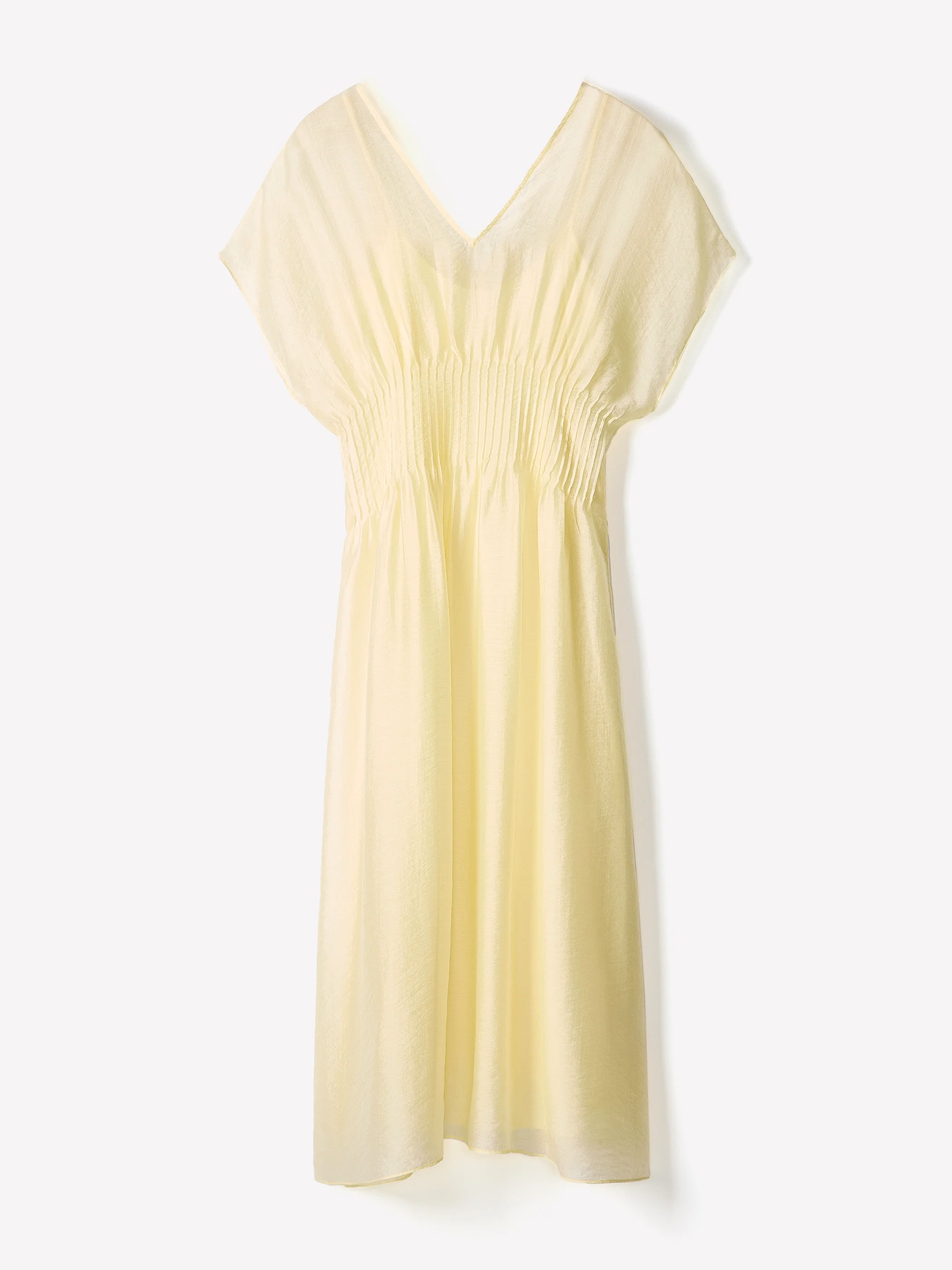 Short-Sleeve V-Neck Midi Dress - Image 18