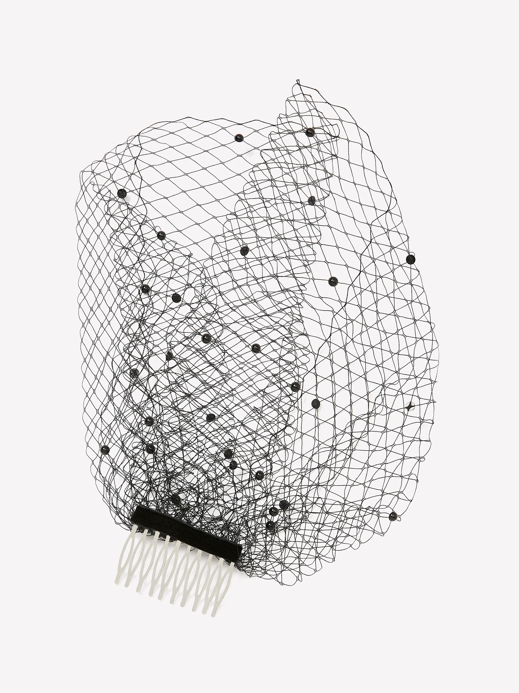 Hair Clip with Black Veil - Image 2