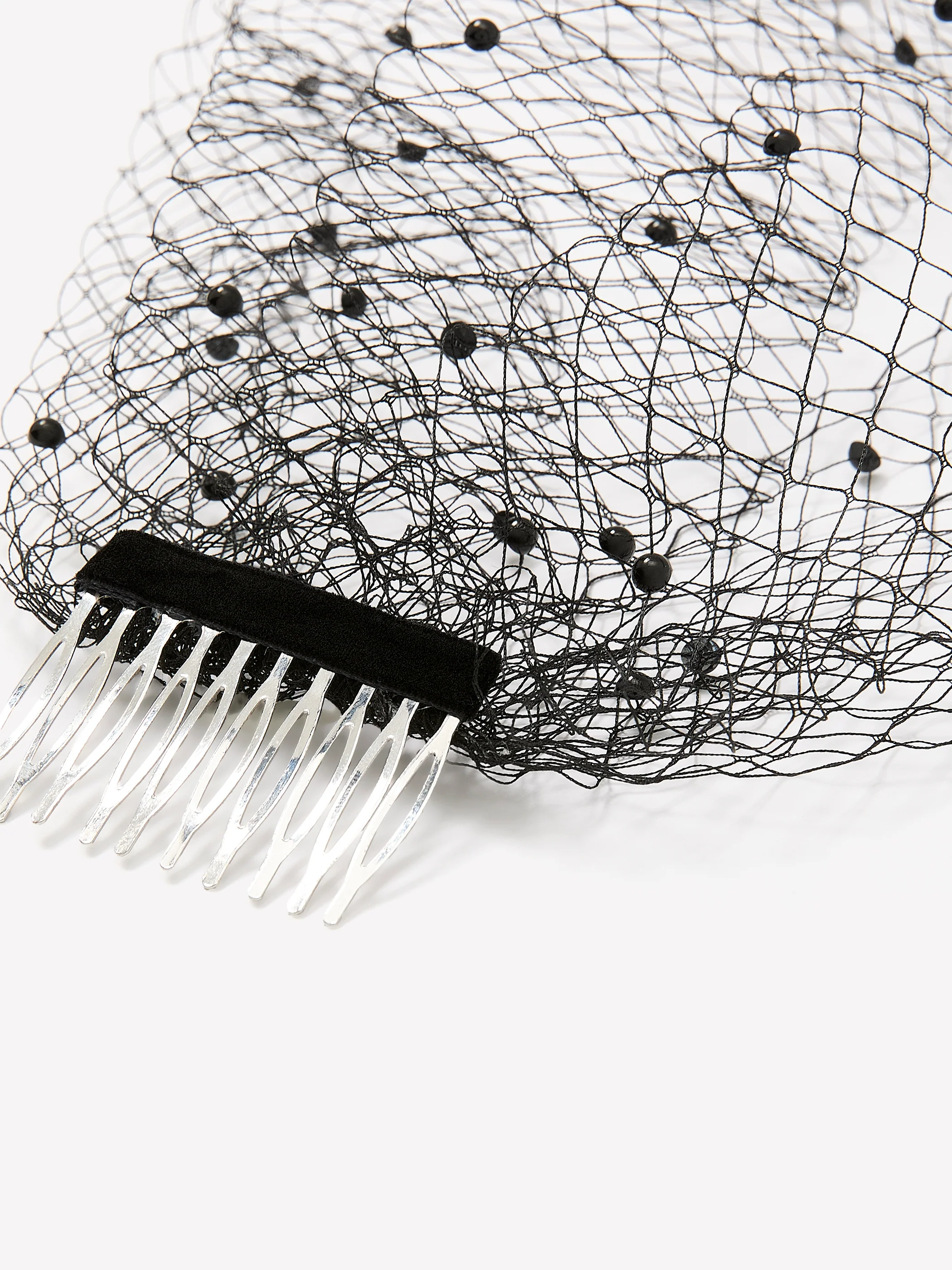 Hair Clip with Black Veil - Image 3