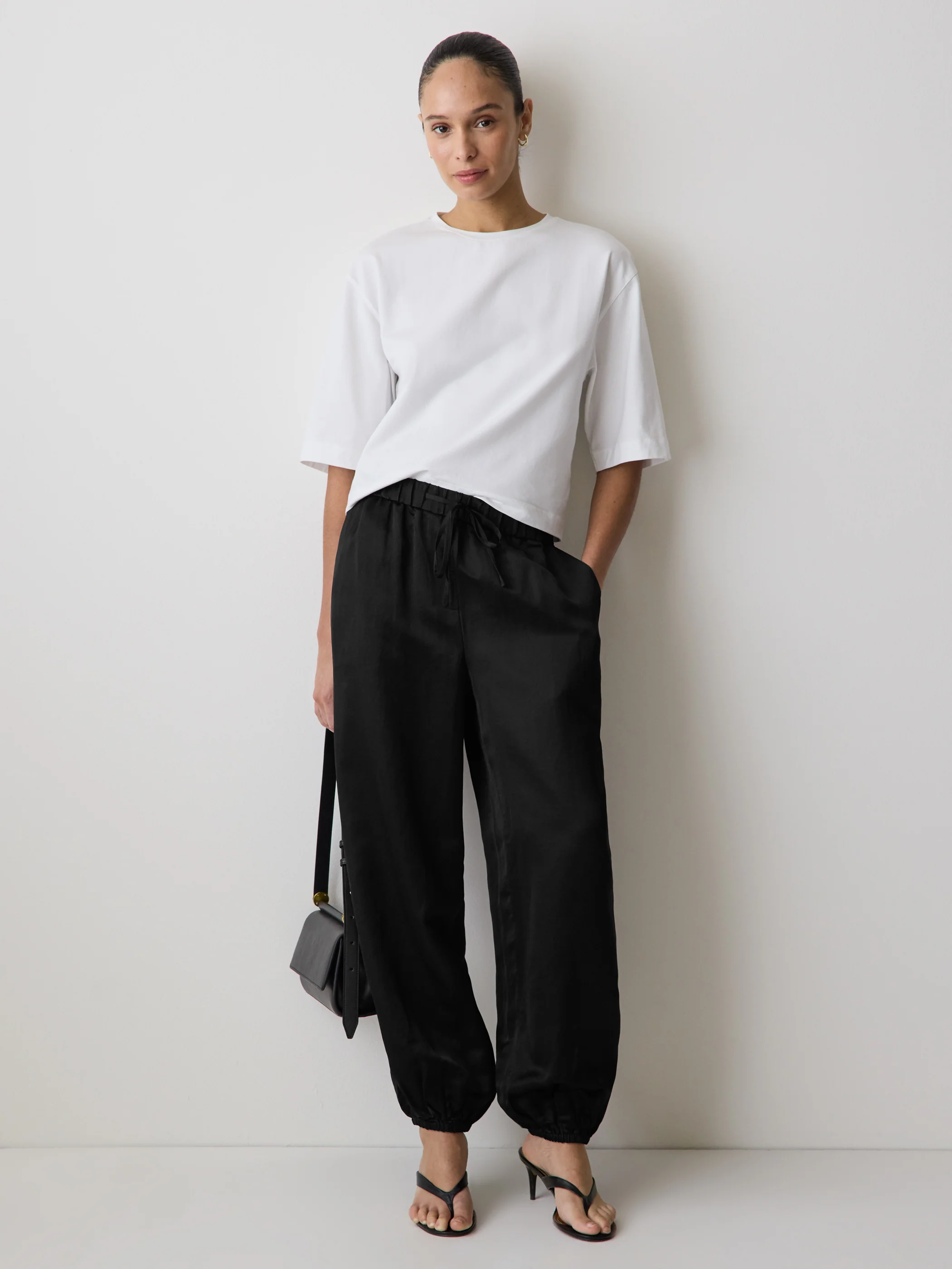 Satin High-Rise Balloon-Leg Pant - Image 2