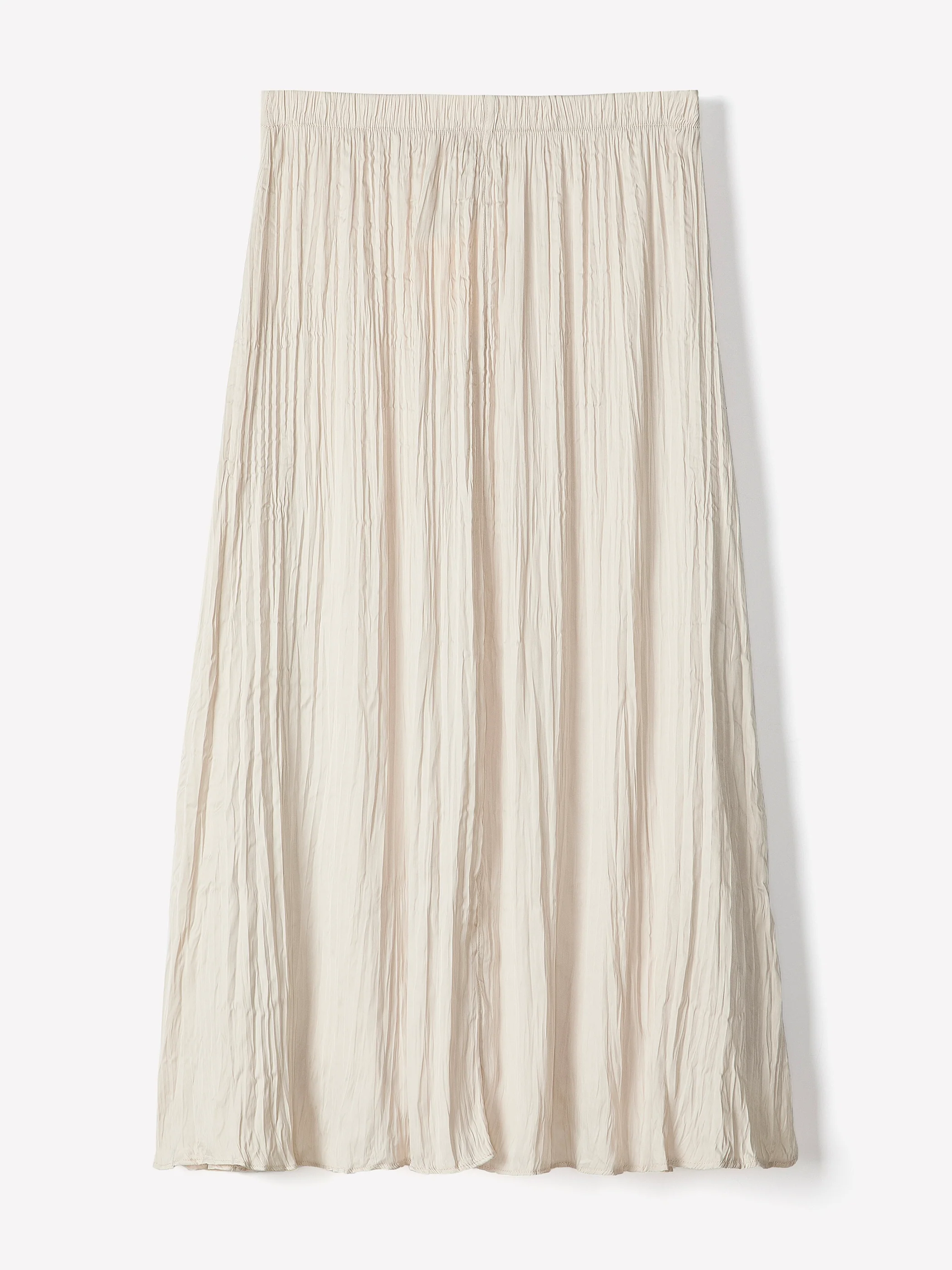 Satin High-Waisted Flare Midi Skirt - Image 10
