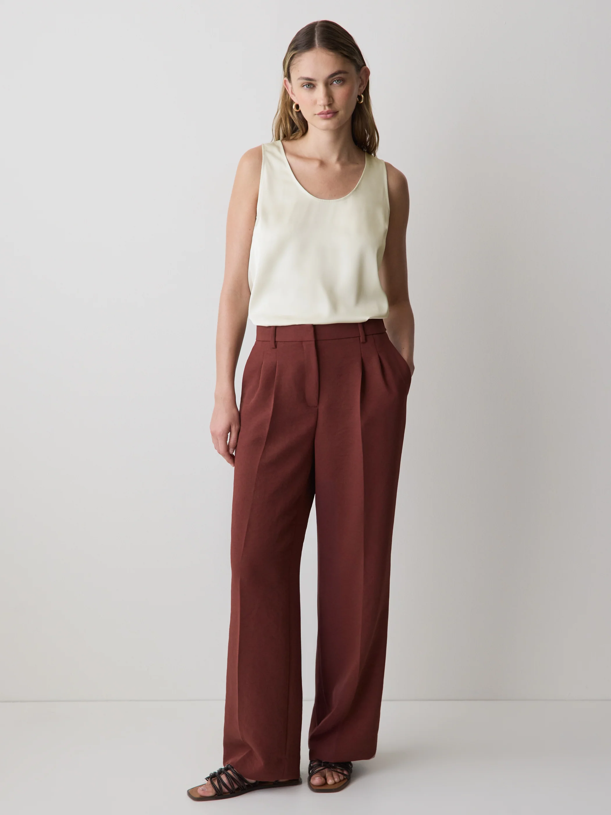 U-Neck Satin Cami - Image 12
