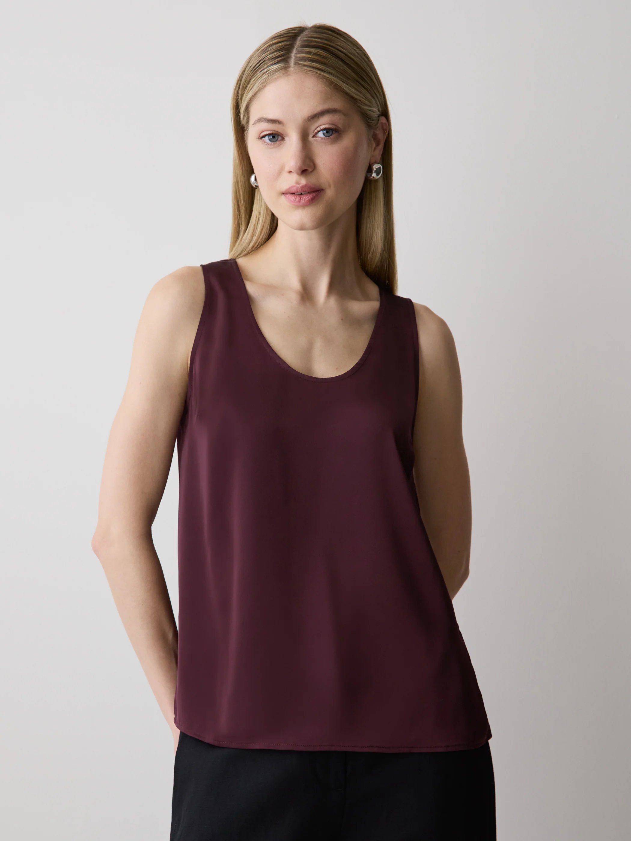 U-Neck Satin Cami - Image 16