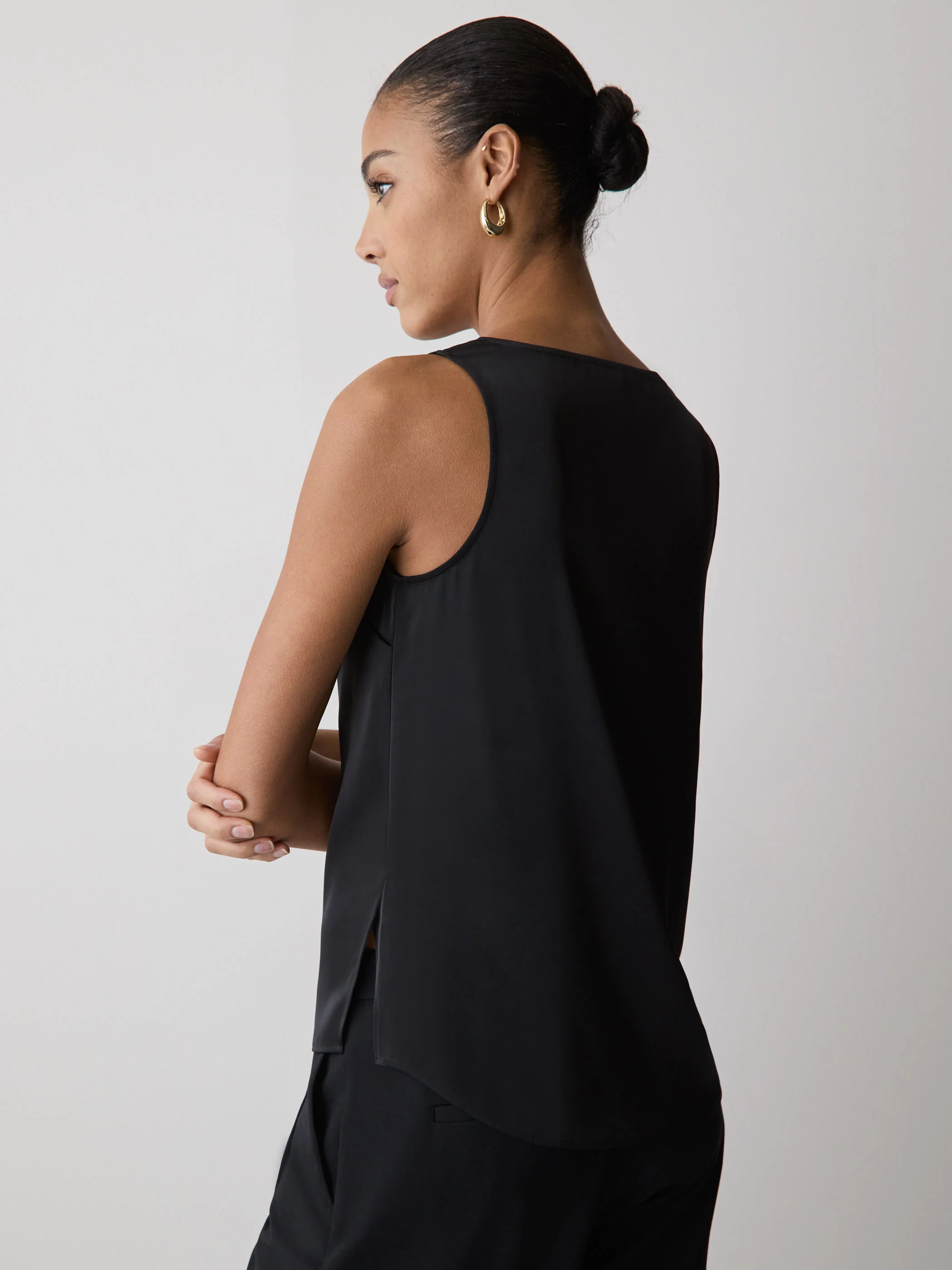 U-Neck Satin Cami - Image 3