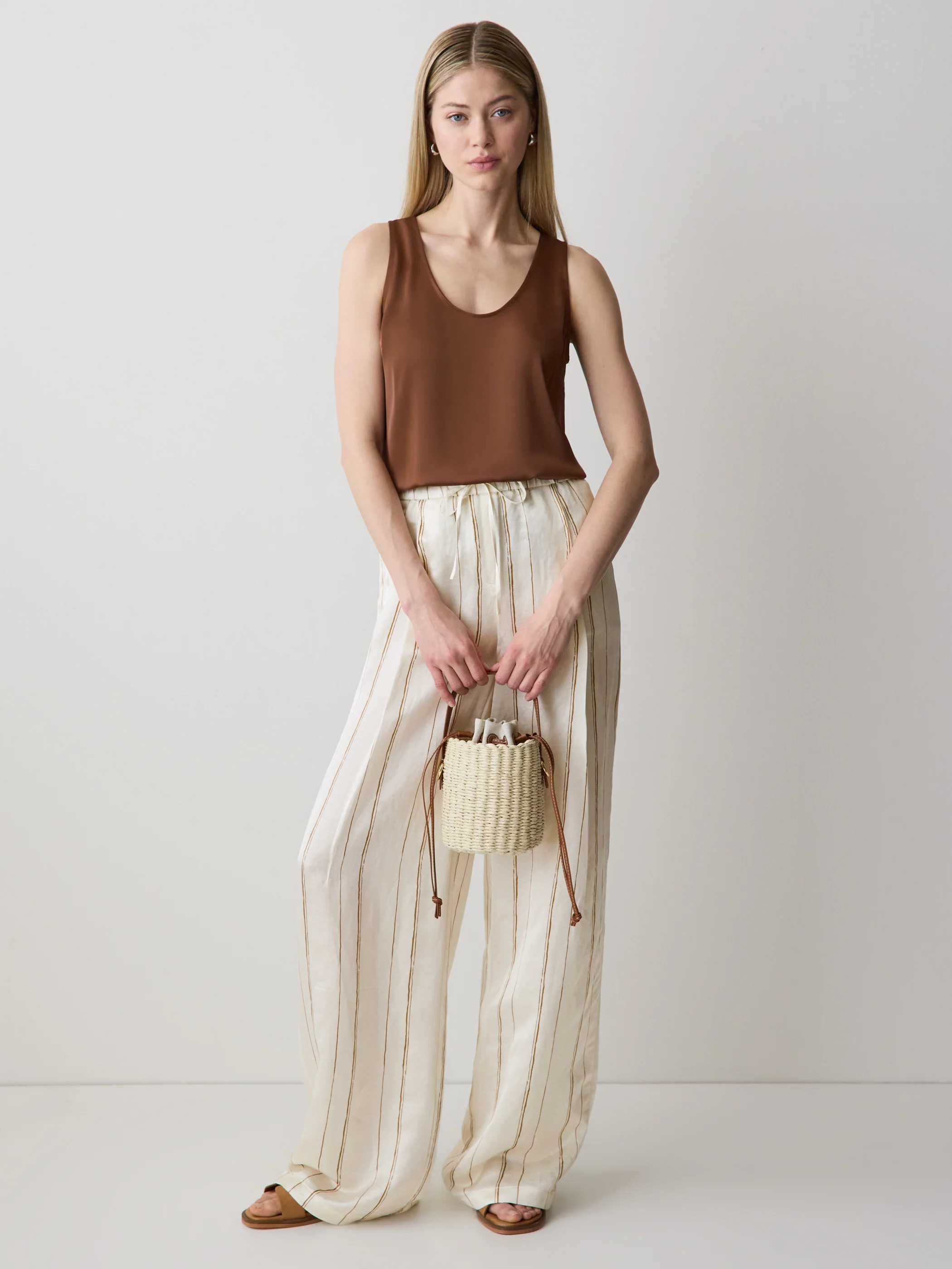 U-Neck Satin Cami - Image 7