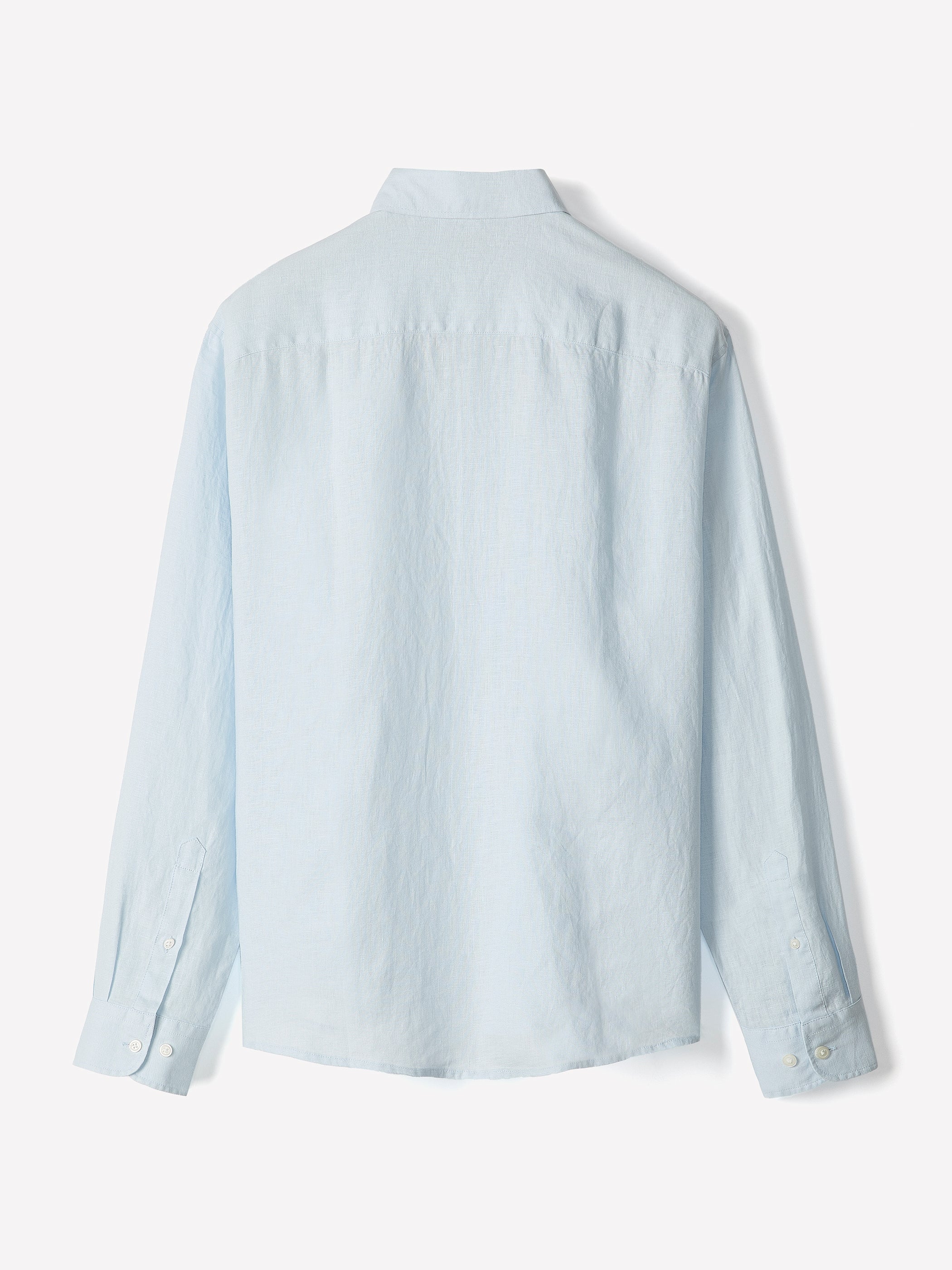 Long-Sleeve Linen Shirt - Image 4