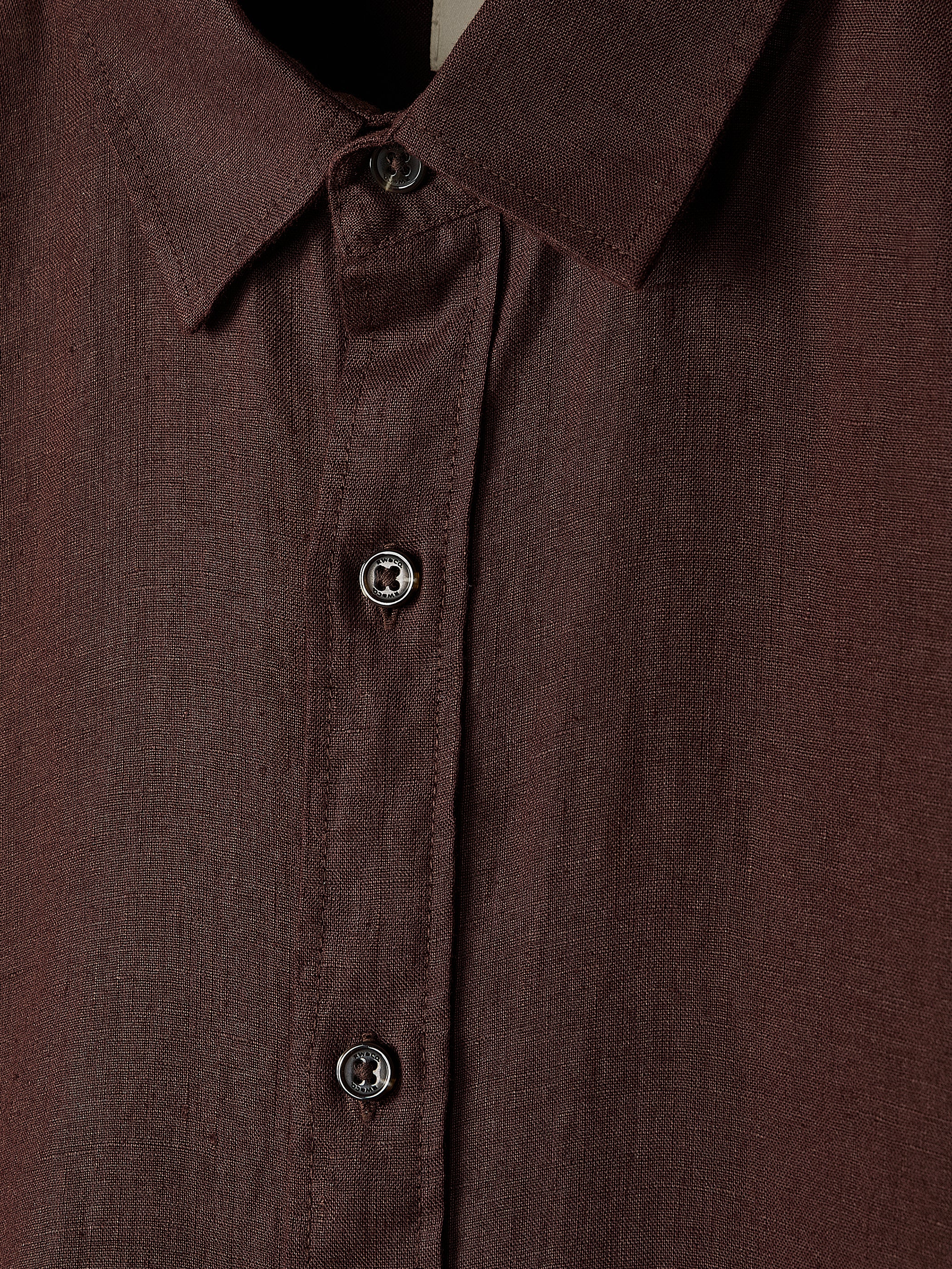 Long-Sleeve Linen Shirt - Image 9