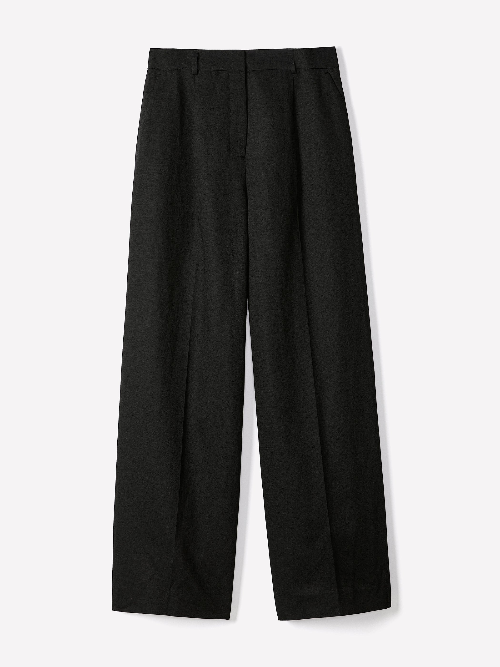 Wide-Leg High-Rise Linen-Blend Pant - Image 6