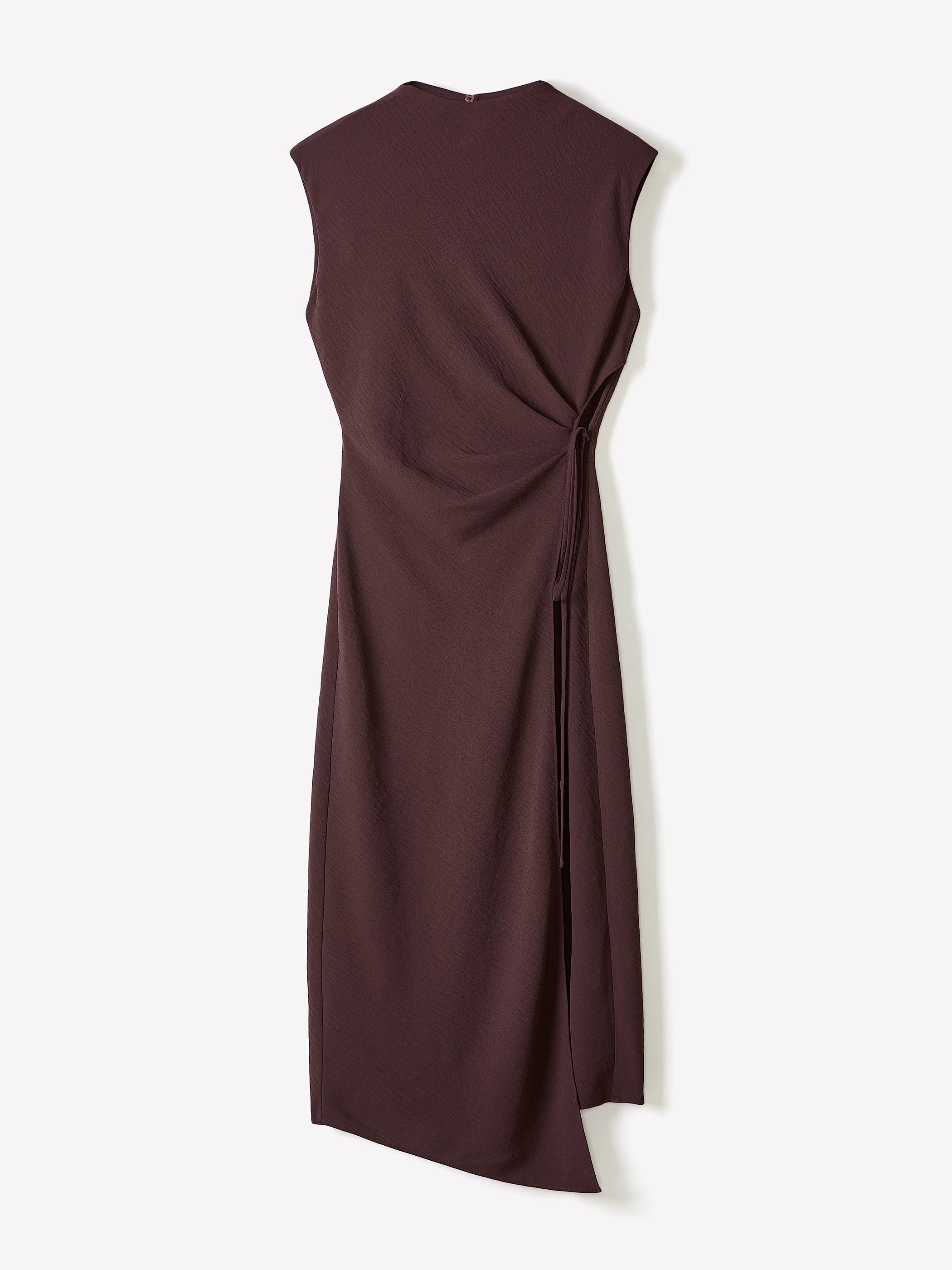 Extended-Sleeve Mock-Neck Midi Dress with Wrap Detail - Image 18