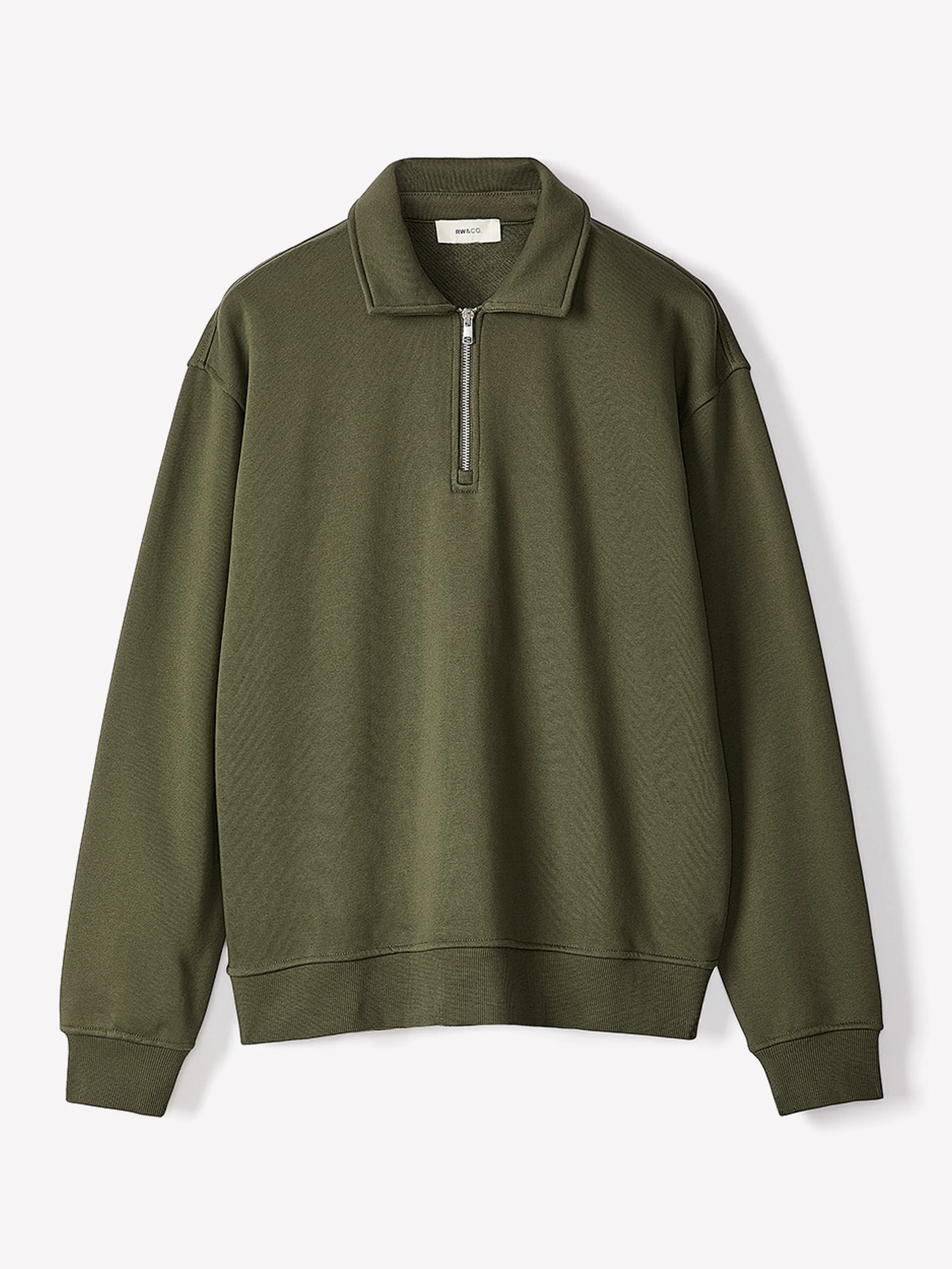 Long-Sleeve Quarter-Zip Polo Sweater - Image 4